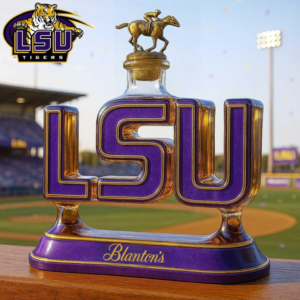 LSU Whiskey Bottle
