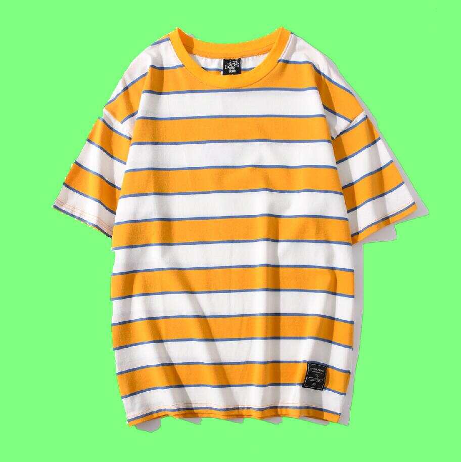 Summer New Striped Short-sleeved T-shirt For Men