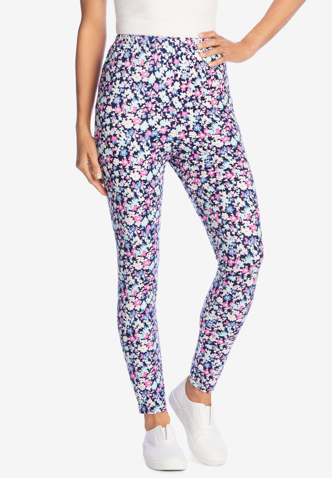 Stretch Cotton Printed Legging
