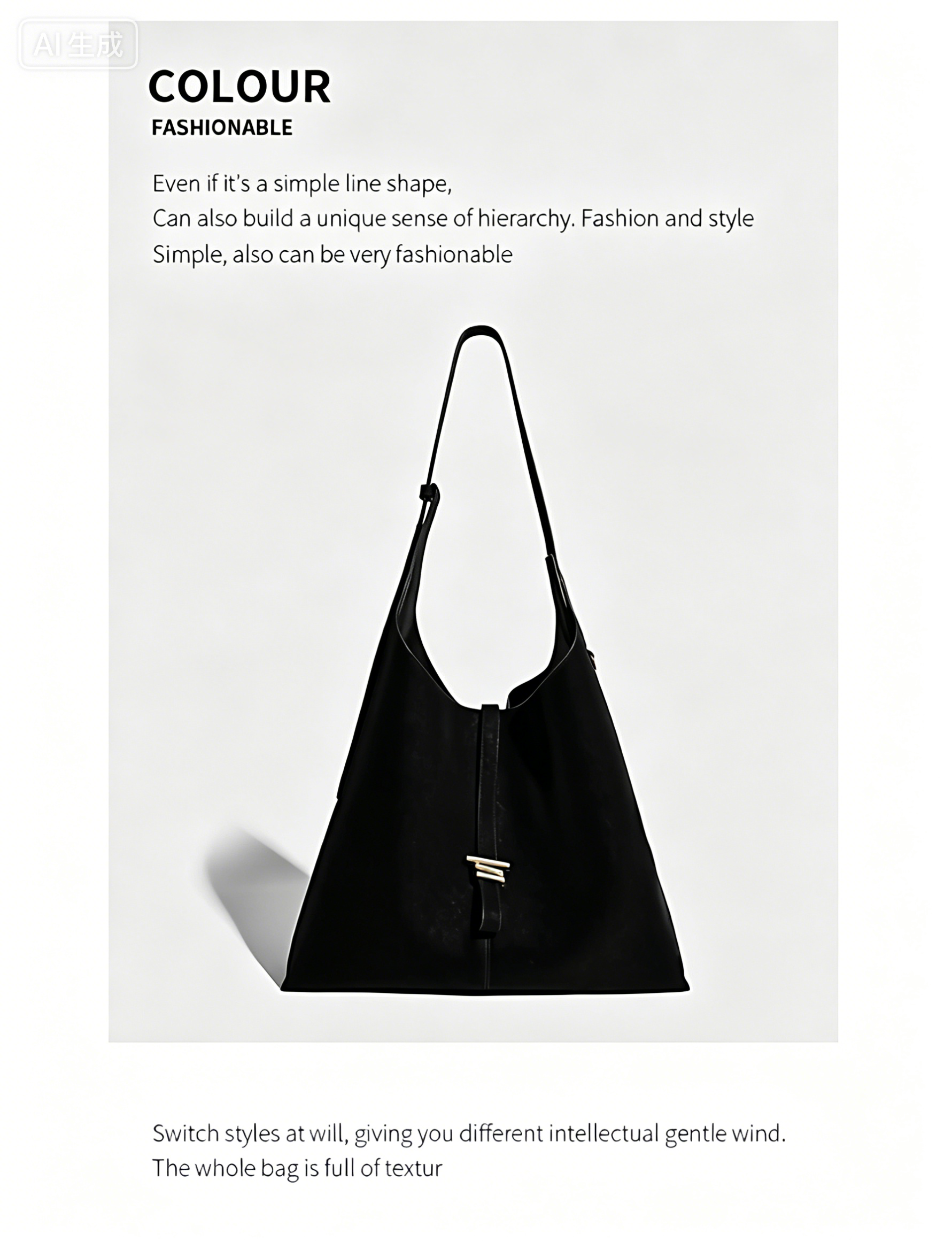 Fashionable women handbag with classic design