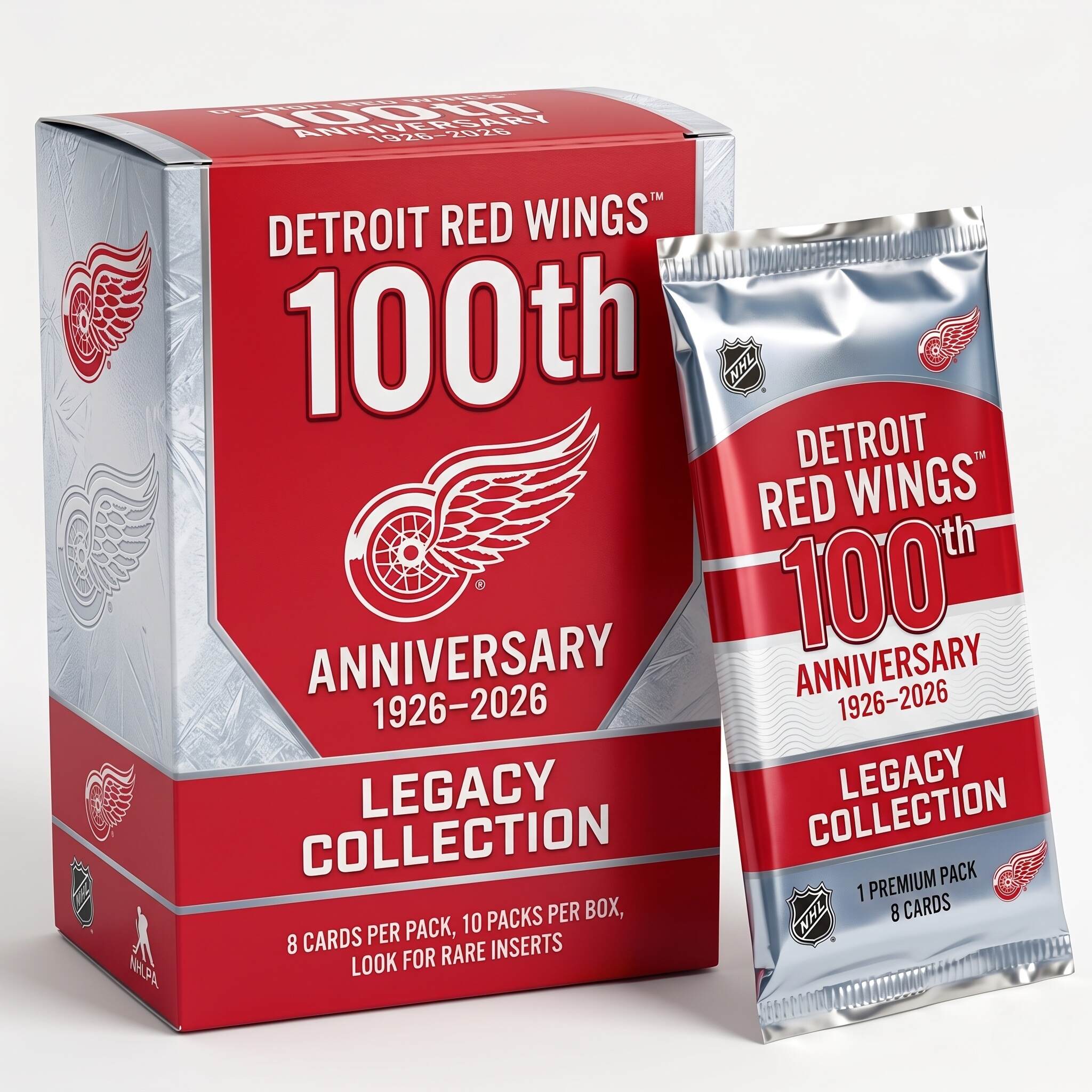 Detroit Red Wings 100th Anniversary 2026 Legacy Collection Hobby Box