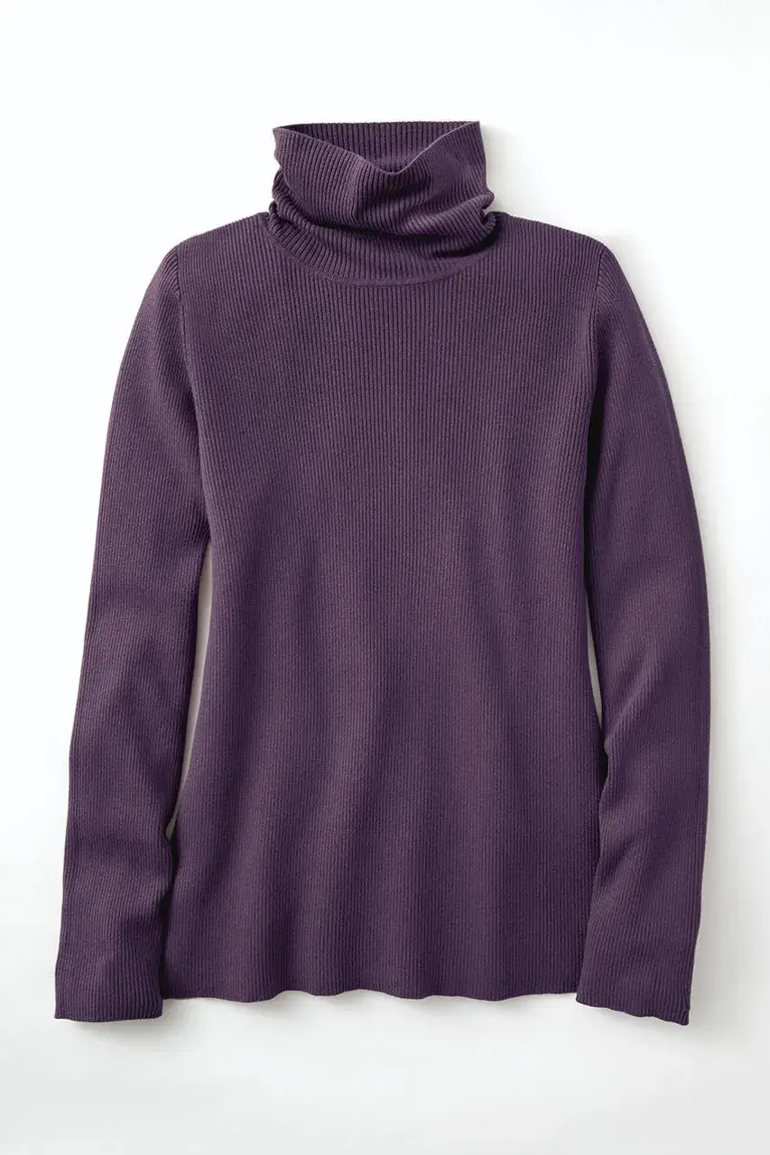 Ribbed Turtleneck Sweater