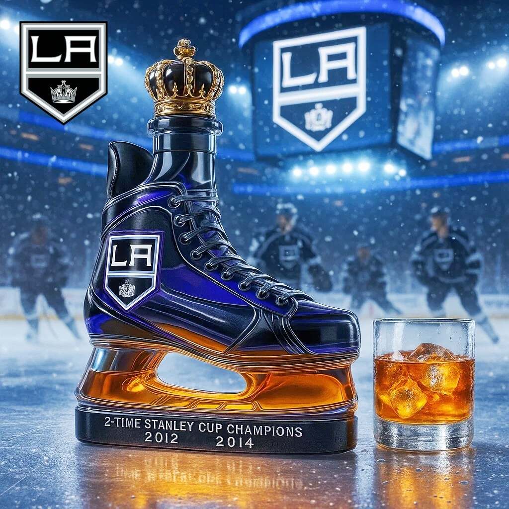 Los Angeles Kings Honor Ice hockey shoes Limited Edition Whiskey Bottle