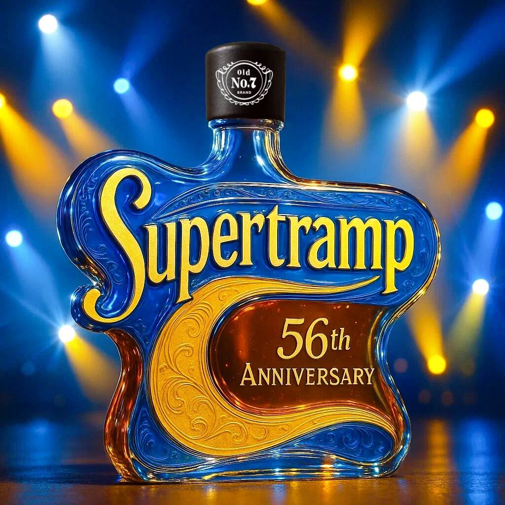Supertramp 56th Anniversary Whisky Bottle
