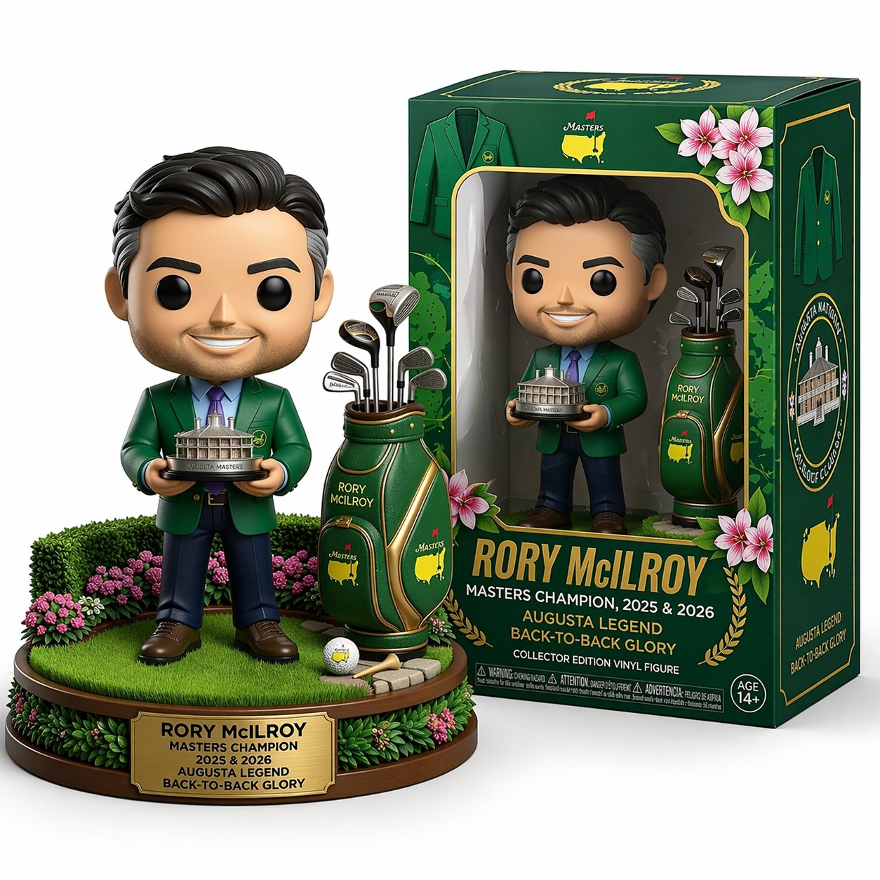 🔥RORY MCILROY BACK-TO-BACK MASTERS CHAMPION FUNKO POP! 🏆