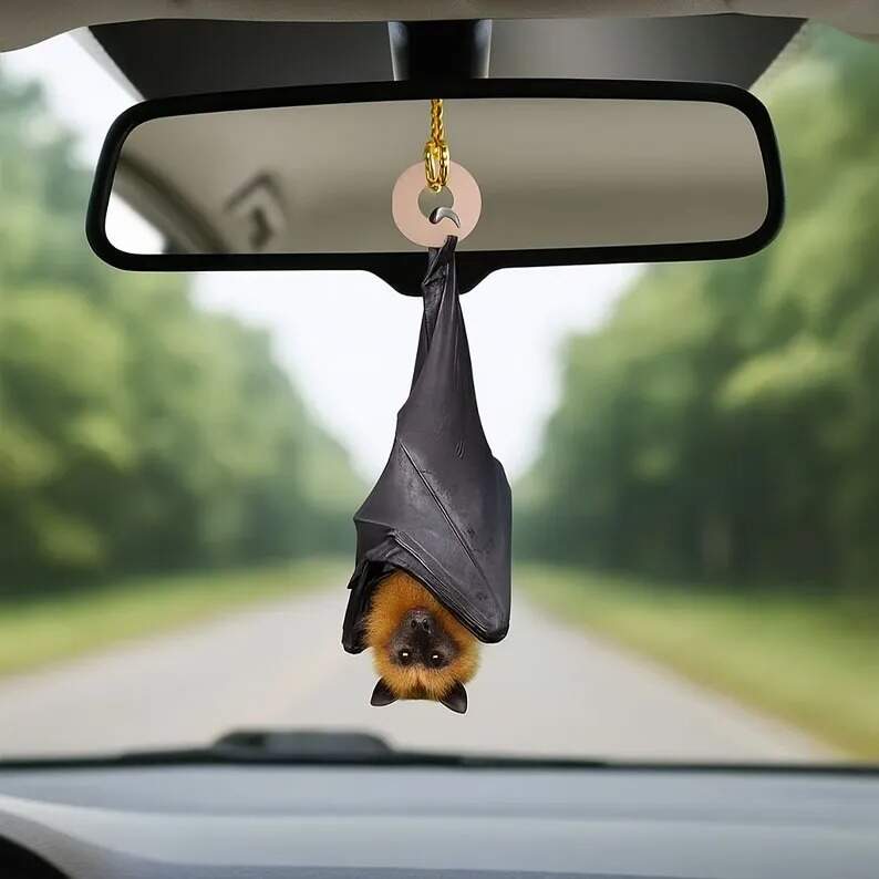 Black Bat Christmas Ornament