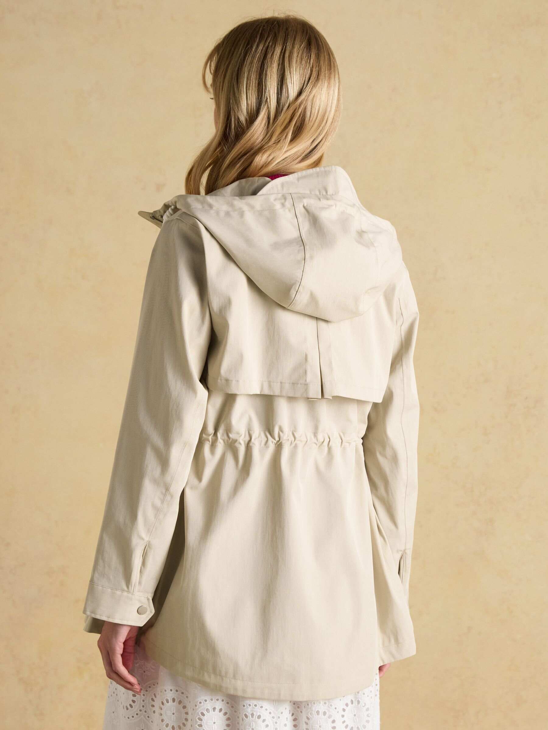 Portwell Beige Waterproof Raincoat With Hood