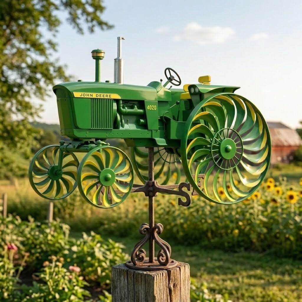 John Deere Garden Wind Spinner