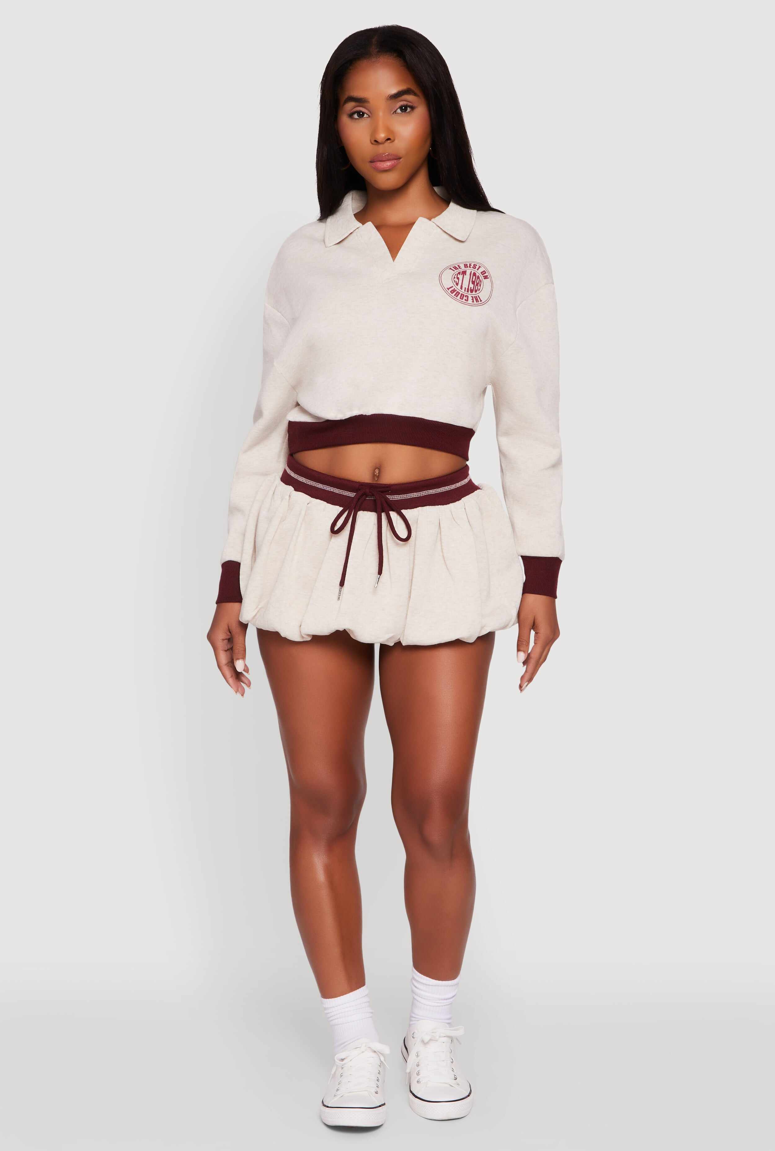 Best On The Court Graphic Cropped Sweatshirt
