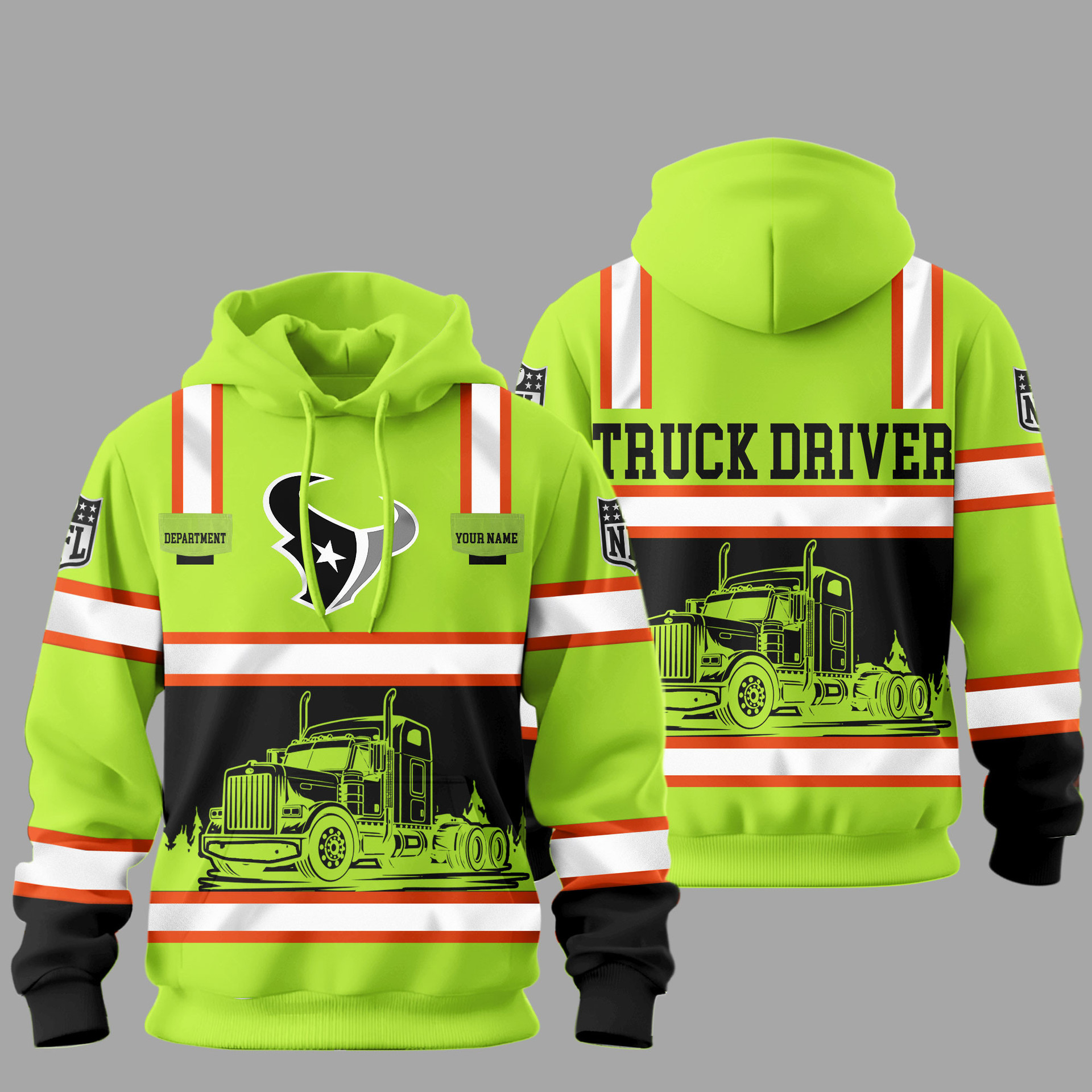 Houston Texans | Premium NFL Truck Driver Hoodie TD