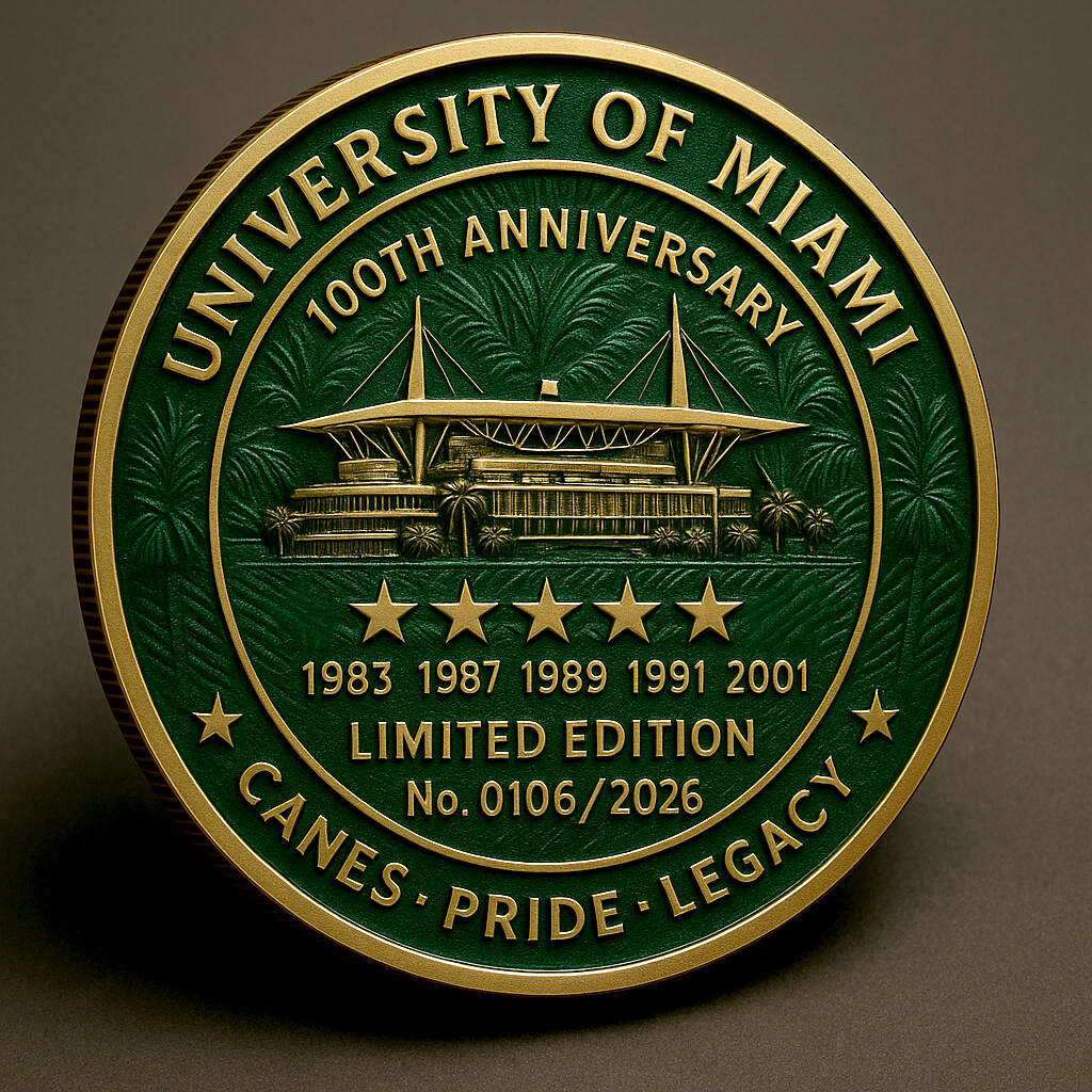 Miami Hurricanes Centennial Commemorative Coin