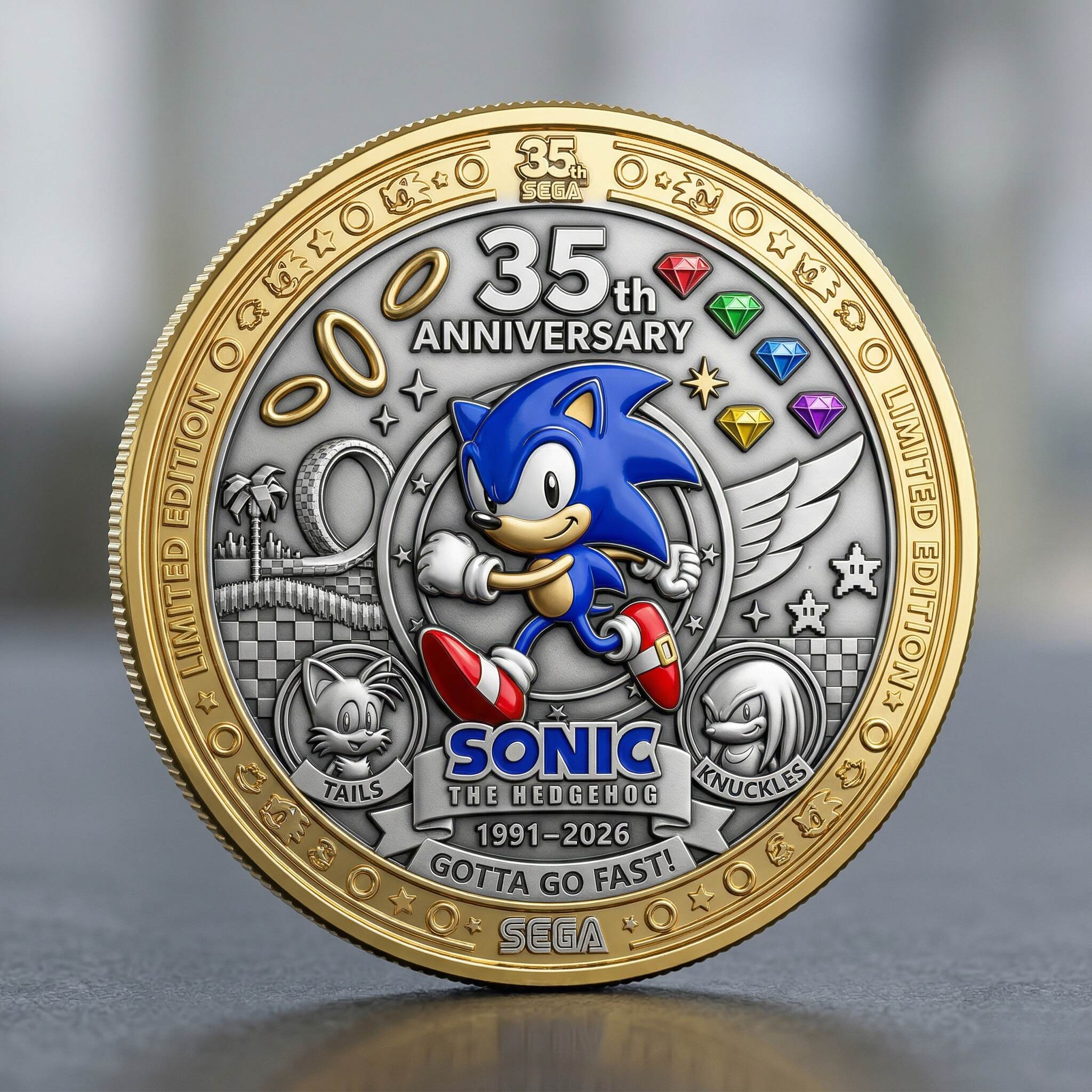 Sonic the Hedgehog 35th Anniversary Commemorative Coin