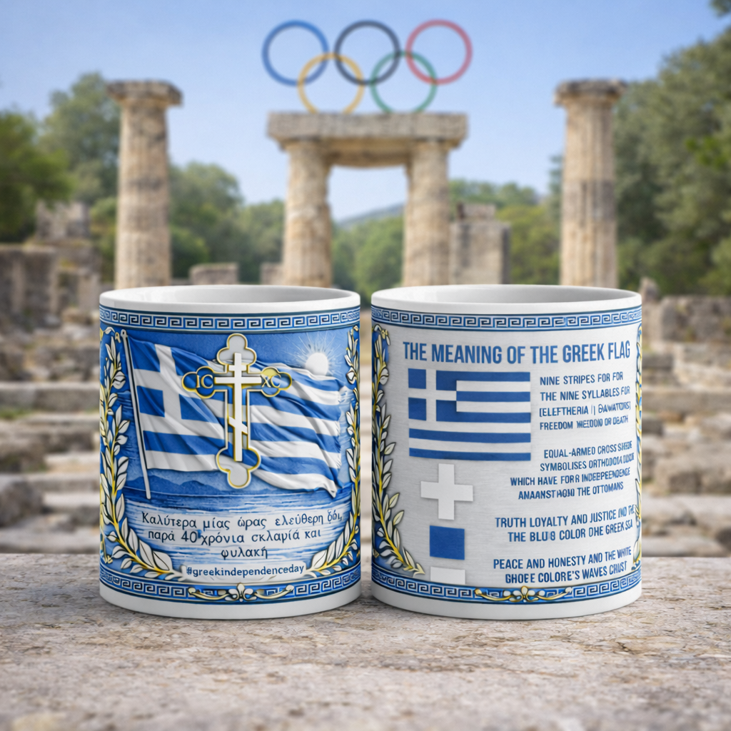 Greek Independence 205th Anniversary Commemorative Mug