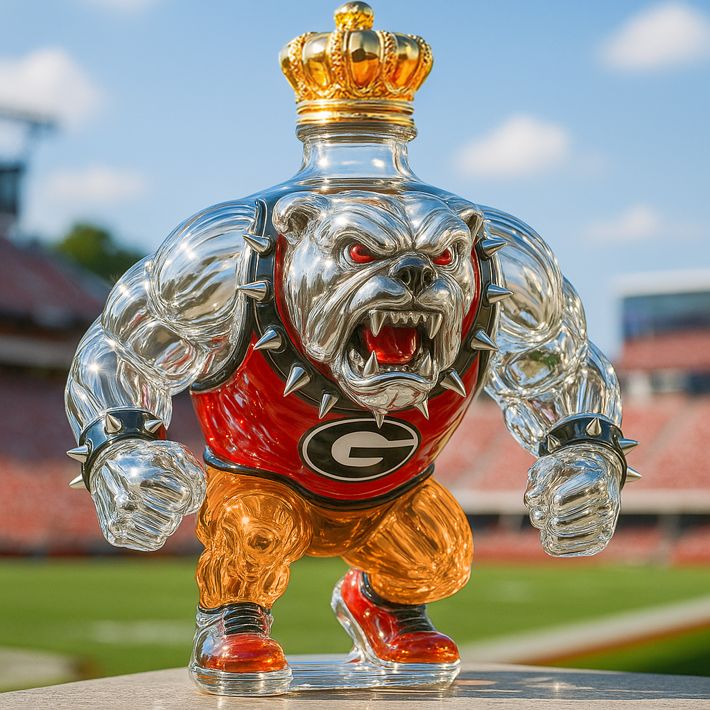 University of Georgia Bulldogs Whiskey Bottle