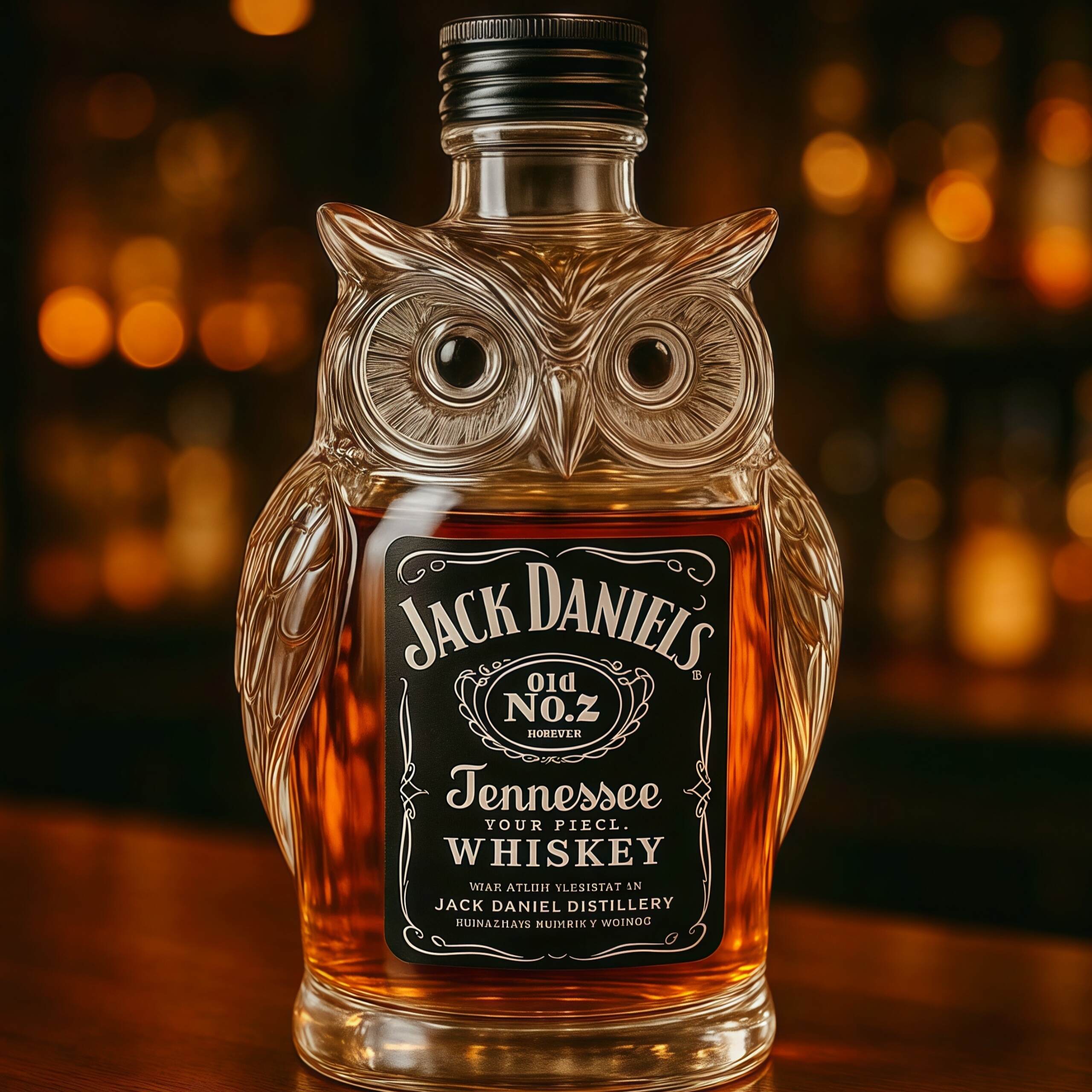 Owl Whiskey Bottle