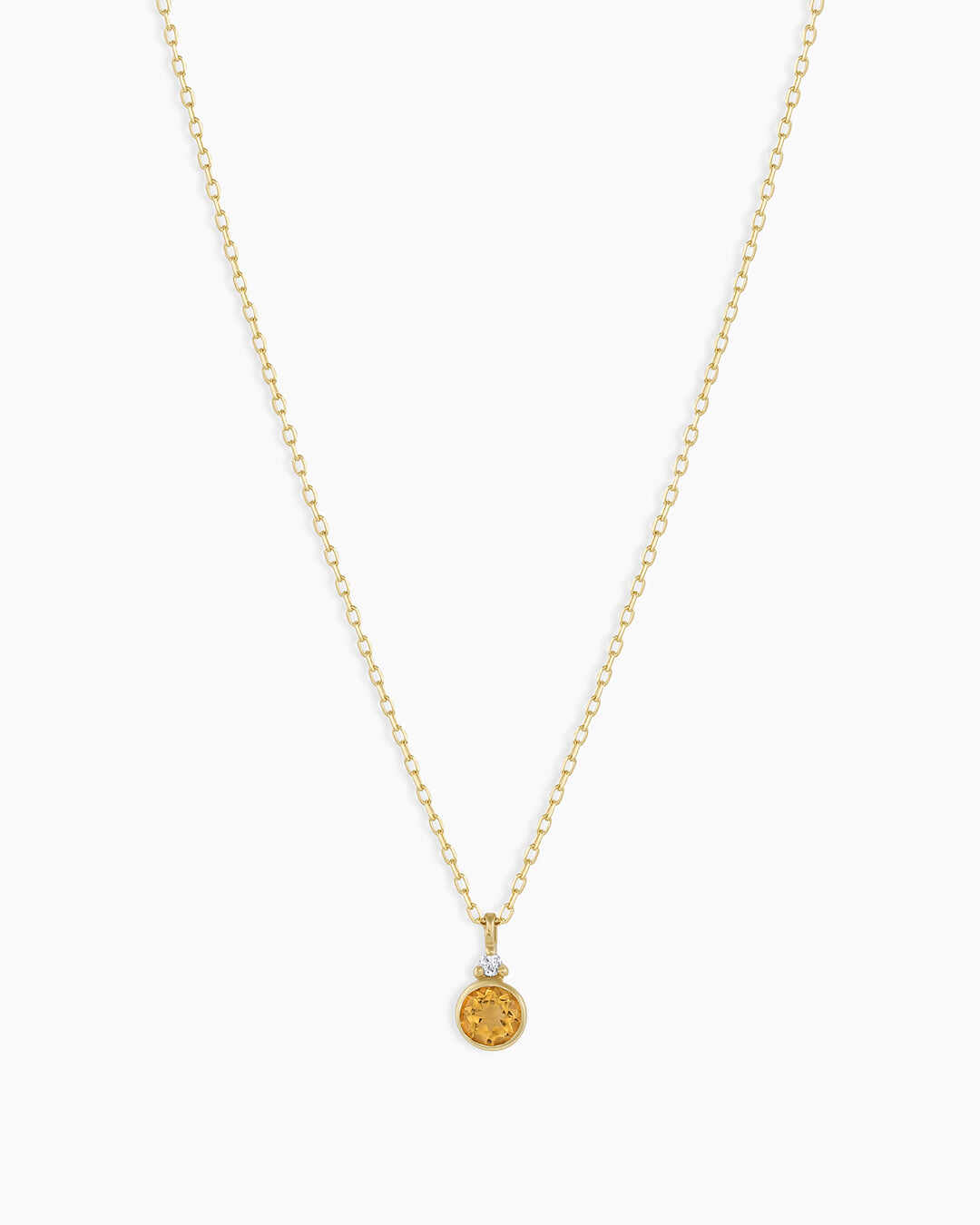 14k Gold Birthstone Necklace