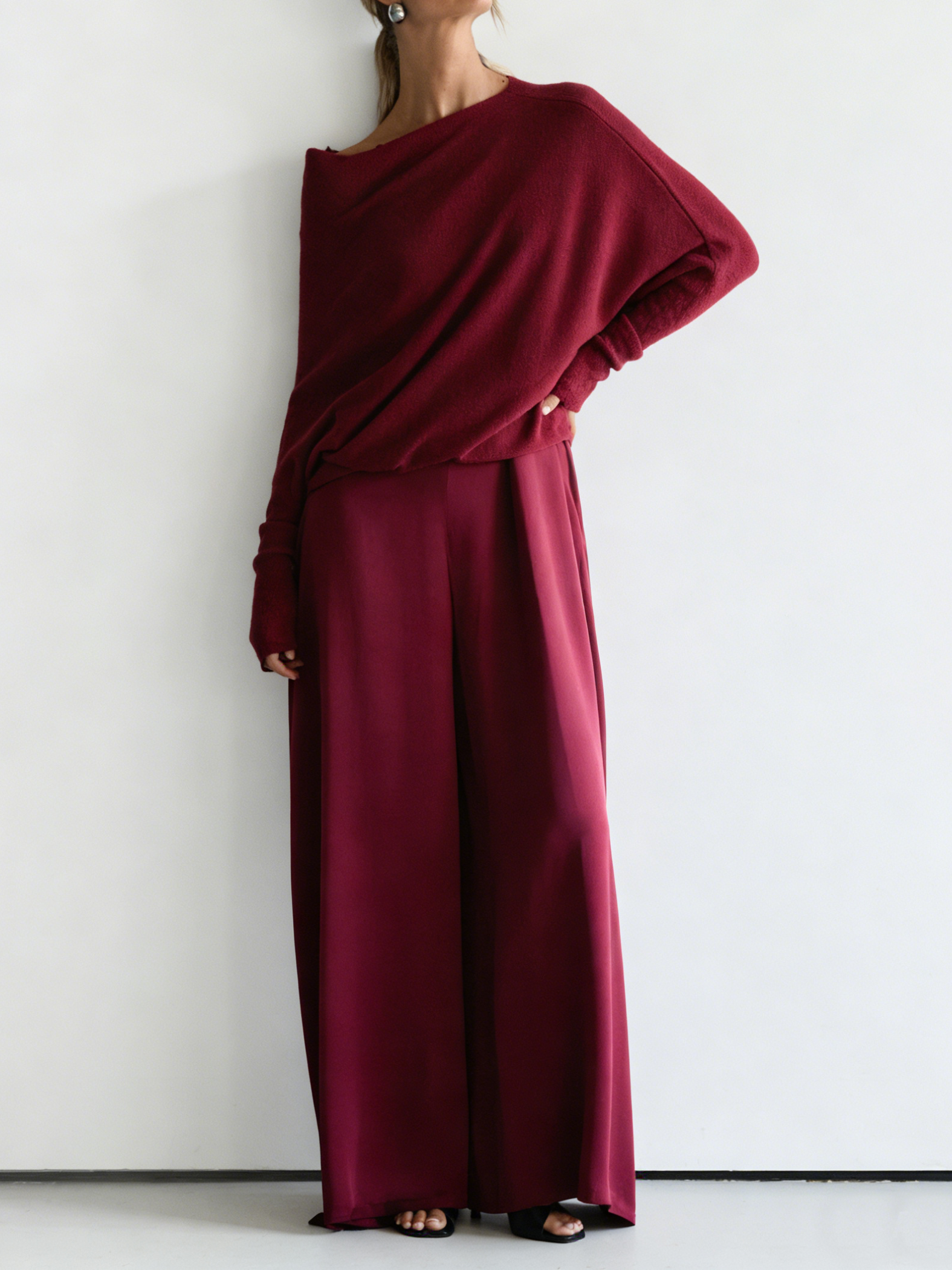 🔥Summer Arrivals🌟Minimalist Cozy Irregular Sweater And Jumpsuit Set