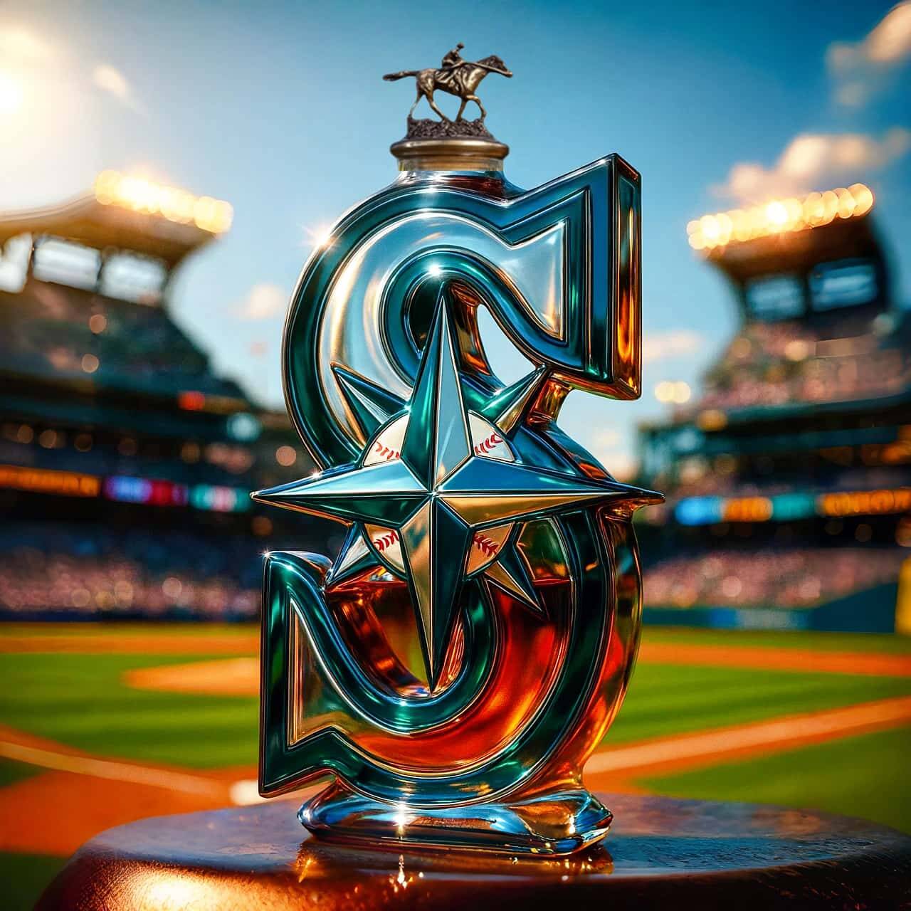 Seattle Mariners Whiskey Bottle