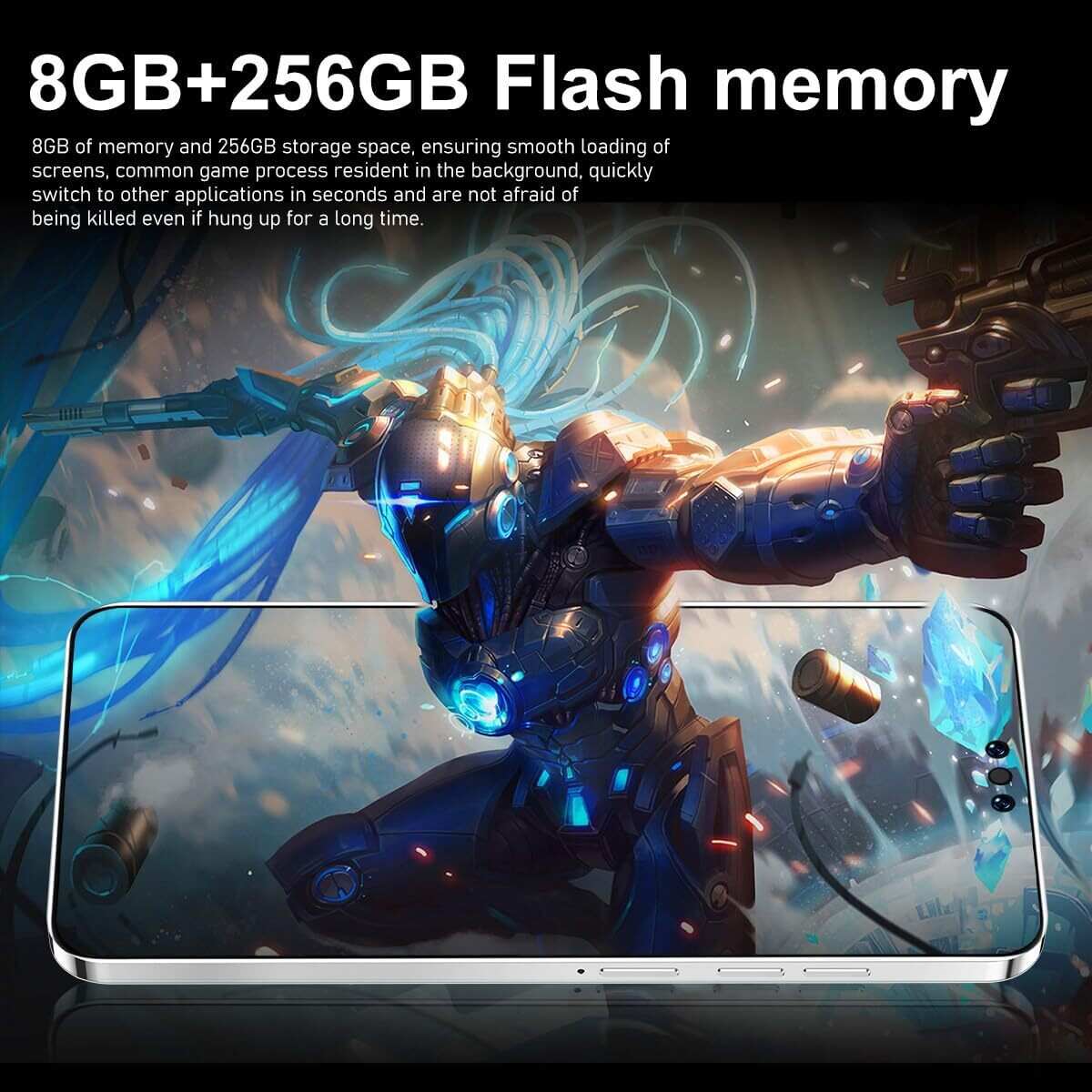 Unlocked Cell Phones Android 13 Phones 8GB+256GB Octa Core | 6.7