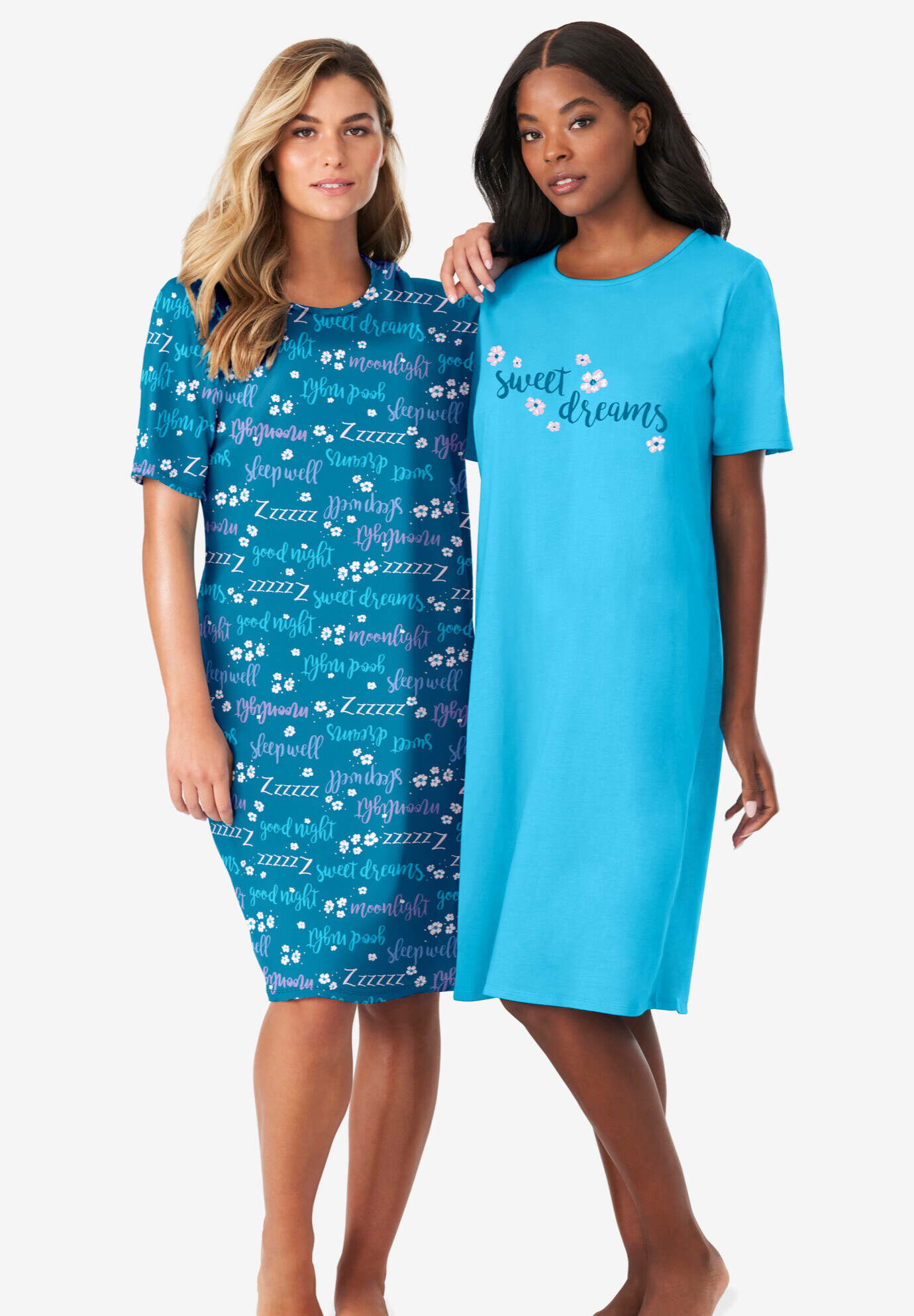 2-Pack Short-Sleeve Sleepshirt