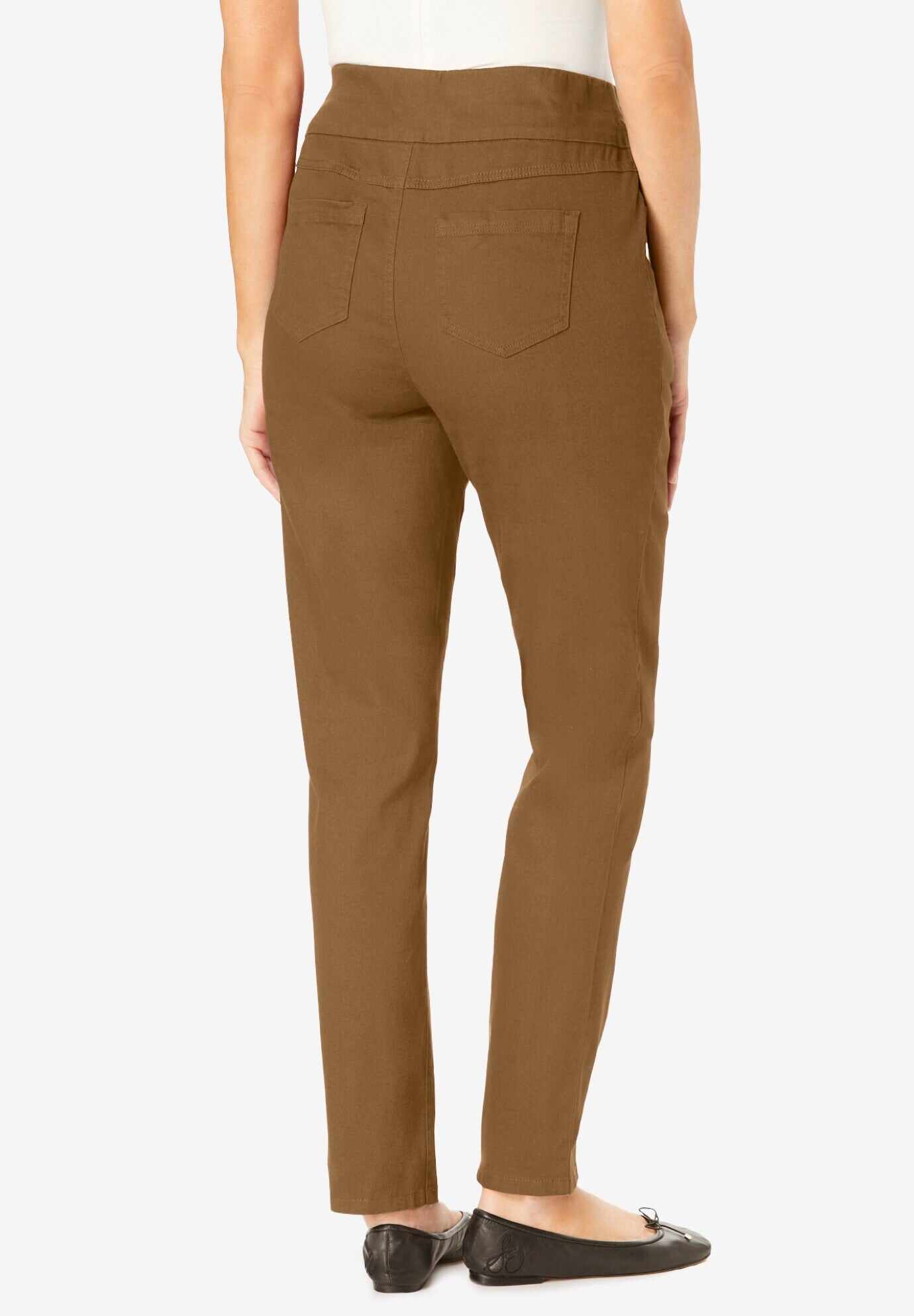 Flex-Fit Pull-On Straight-Leg Jean