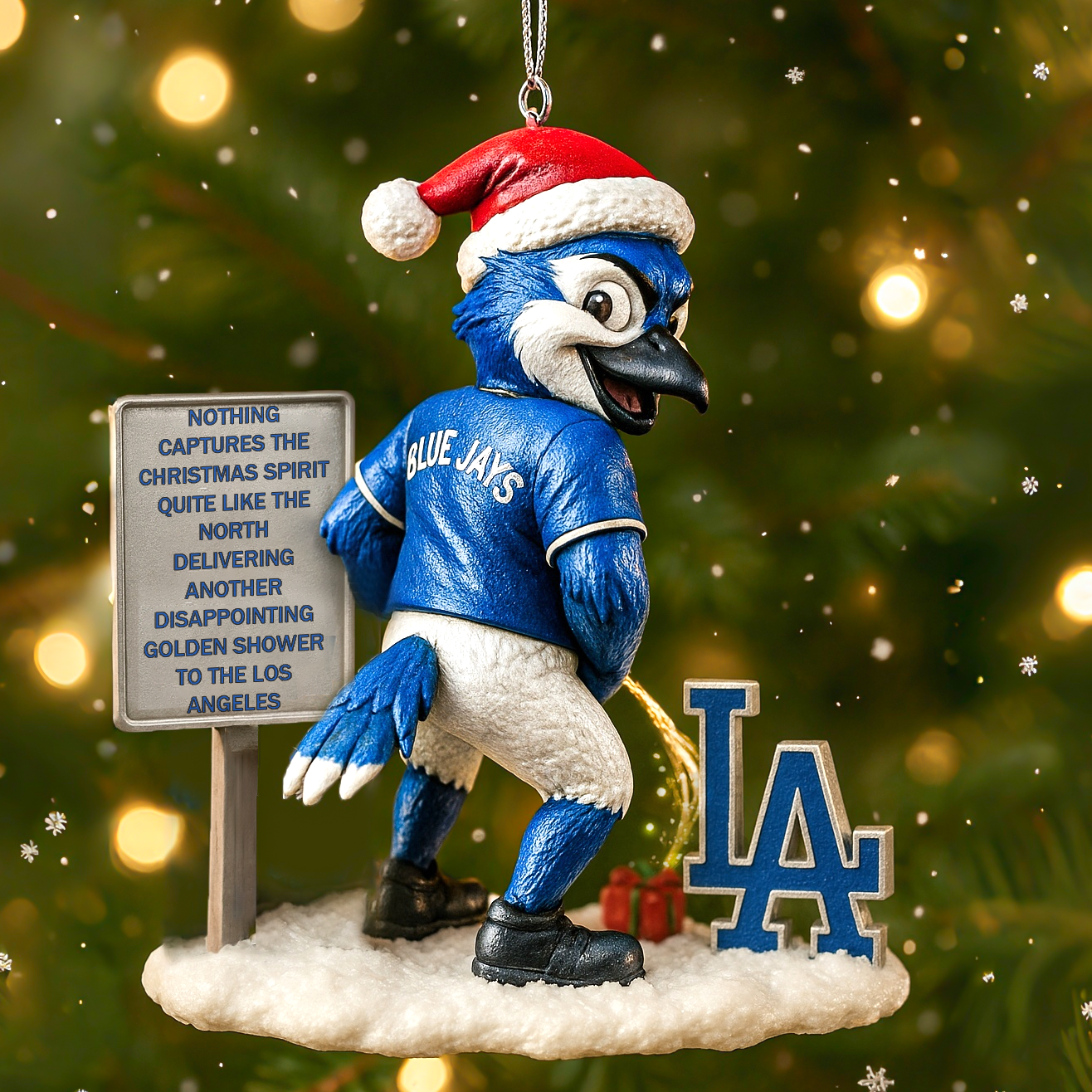 North’s Holiday Gift to LA 🎄Blue Jays Rivalry Ornament