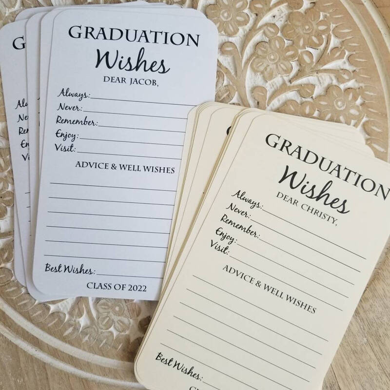 Set of 12 Graduation Wishes Cards