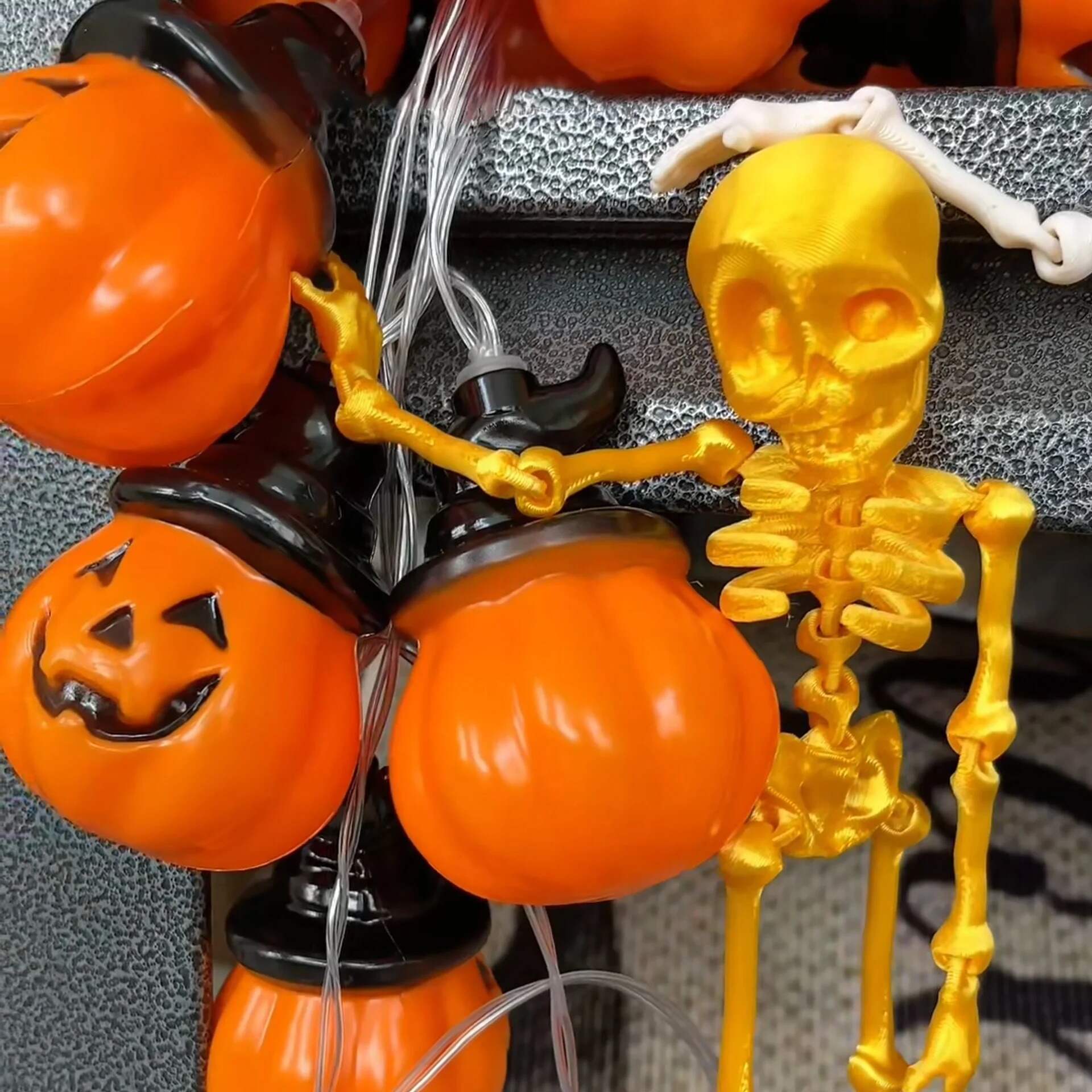🎃Halloween Hot Sale 49% OFF 💀✨3D Printed Vintage Skeleton Magnetic Figurine 🎃