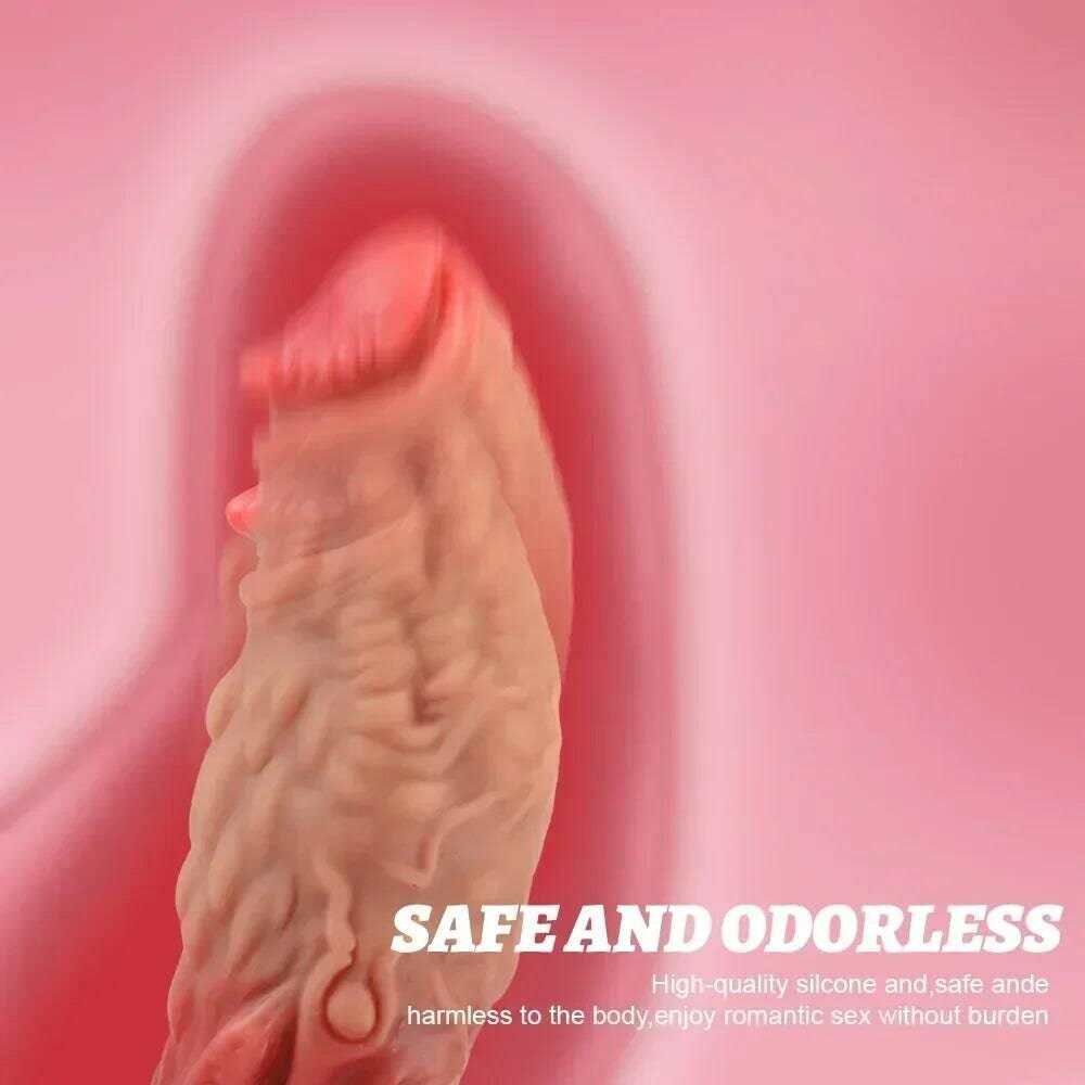 Realistic Monster Dildo - Soft Silicone Dinosaur-Inspired Design