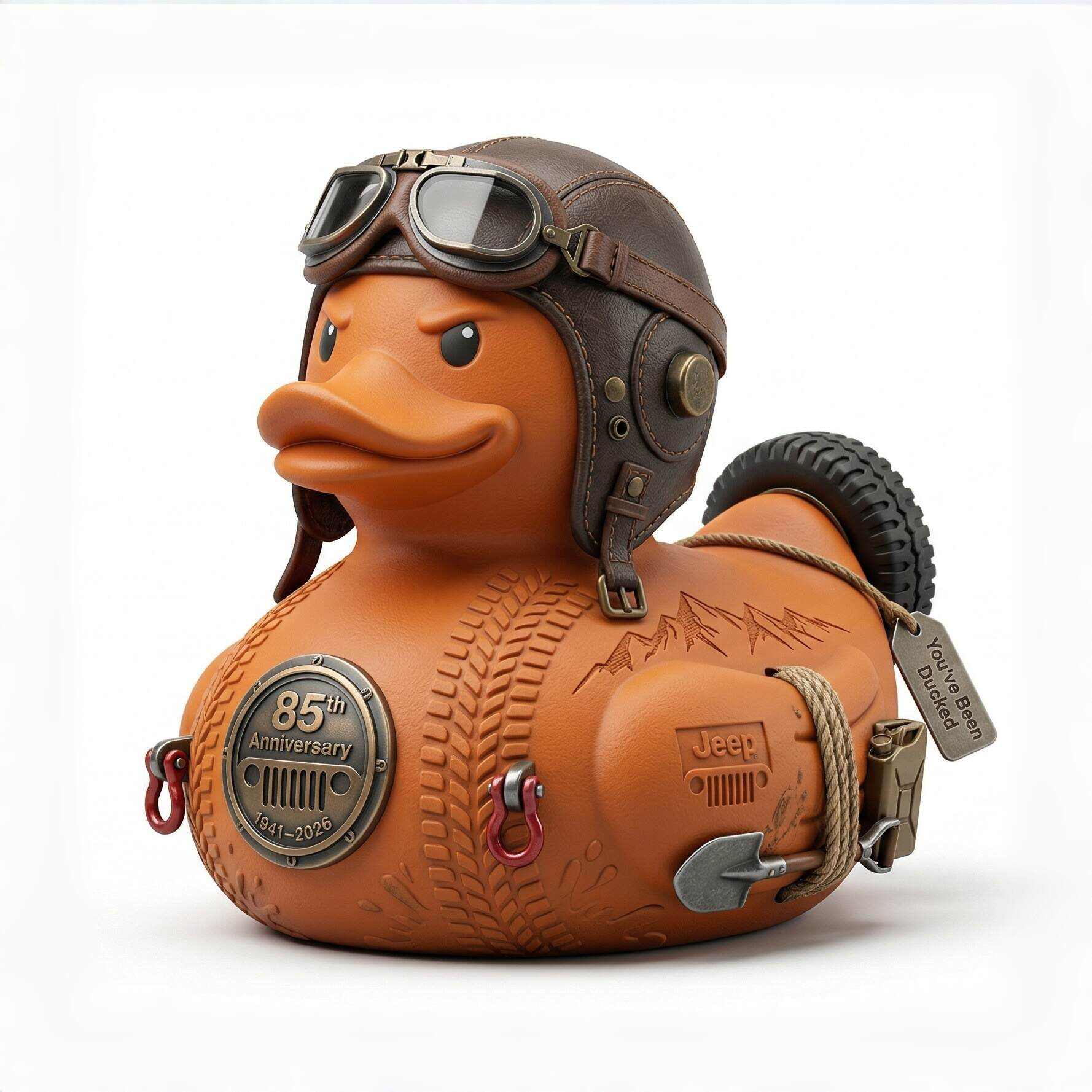 Jeep 85th Anniversary Adventure Duck | Plaid Collectible Duck Figure