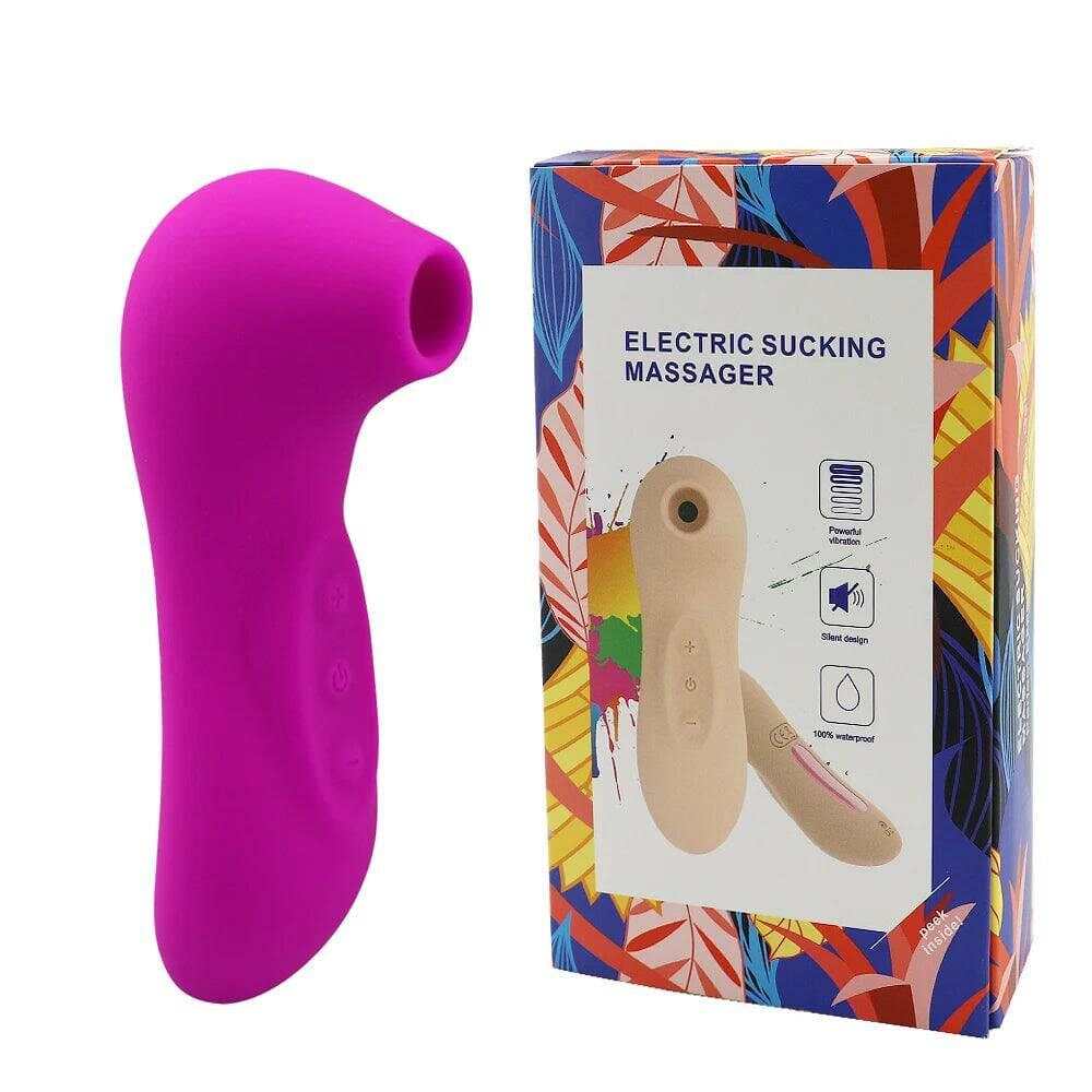 Clit Sucker Vibrator: Blowjob Tongue Suck, G-Spot & Nipple Stimulator