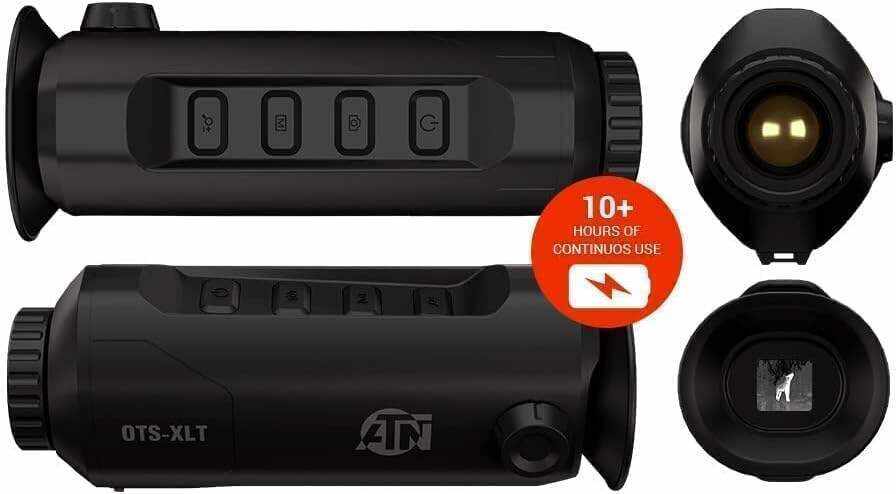 ATN OTS XLT Thermal Monocular w/ 50Hz Thermal Sensor, Smart Rangefinder, Classic Ergonomics, 10hrs+ Battery Power