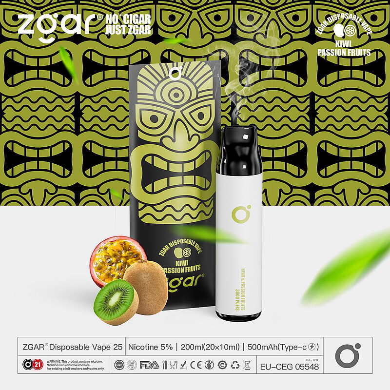 ZGAR ZG25 3000 Puffs  5% Nicotine Rechargeable Disposable Pod