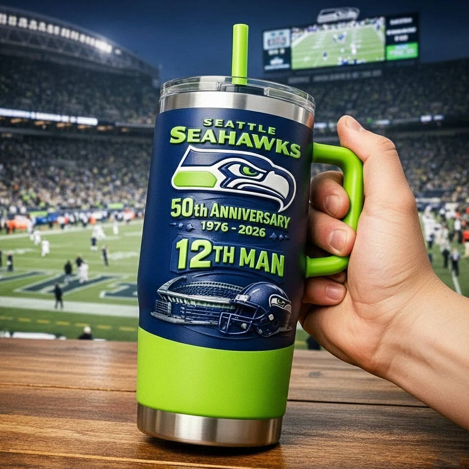Seattle Seahawks 50th Anniversary Tumbler