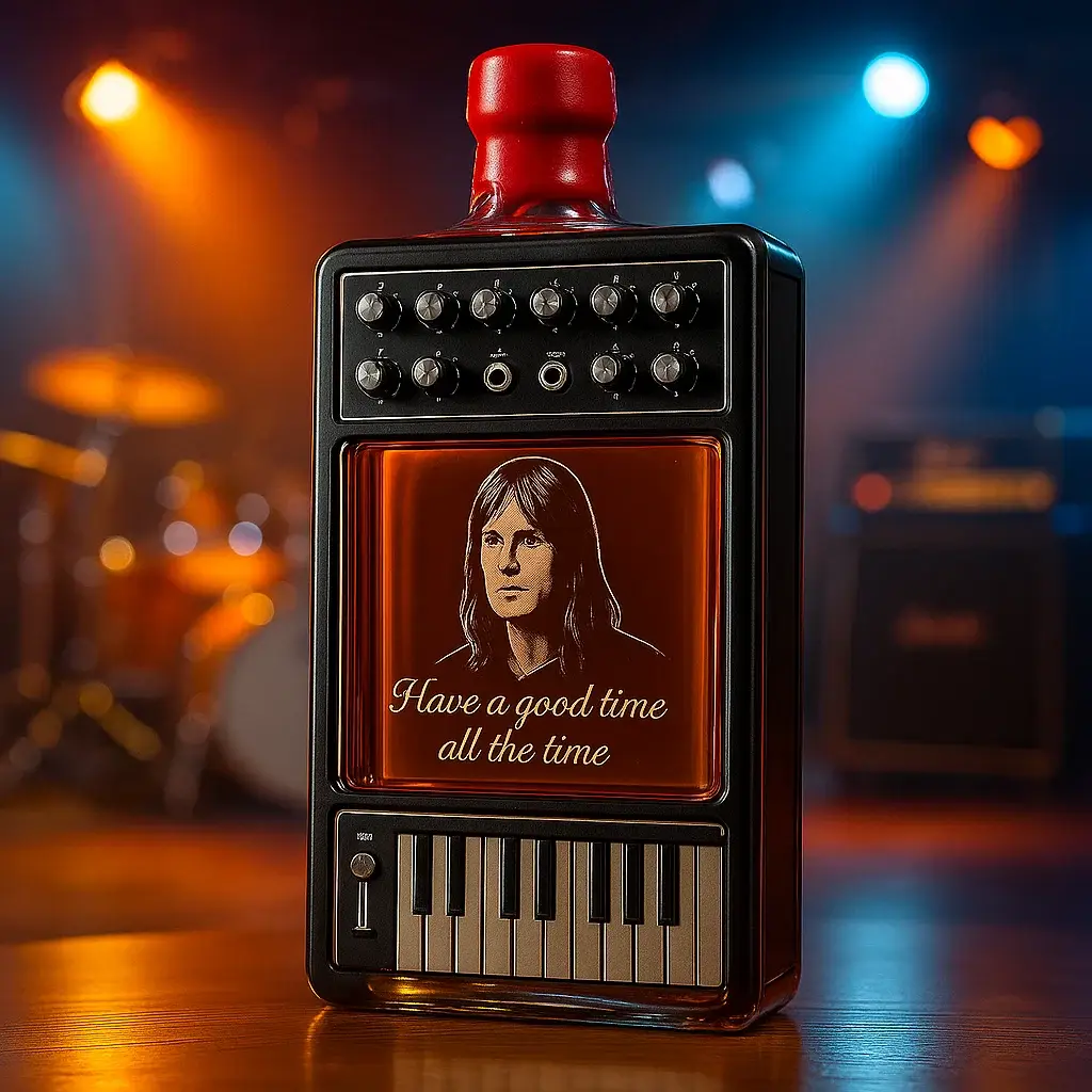 Viv Savage Synthesizer Whiskey Commemorative Bottle