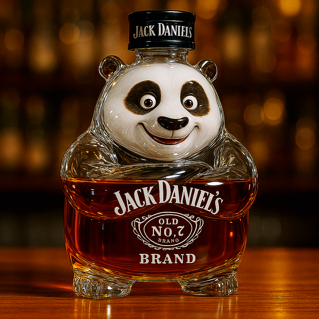 Kung Fu Panda Whiskey Bottle