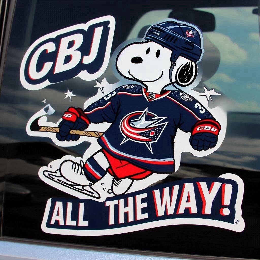 Snoopy NHL Car Decal