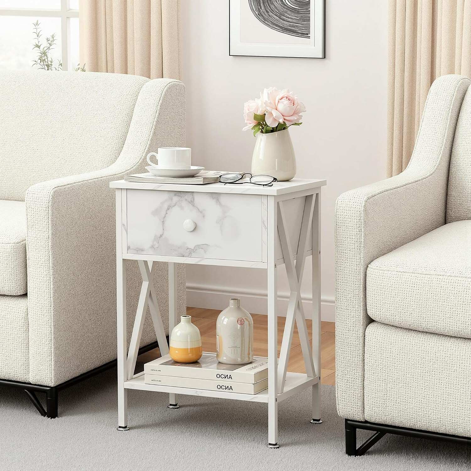 VECELO Nightstand Set of 2