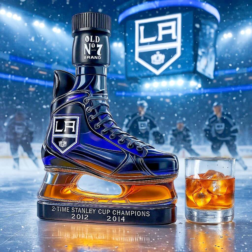 Los Angeles Kings Honor Ice hockey shoes Limited Edition Whiskey Bottle