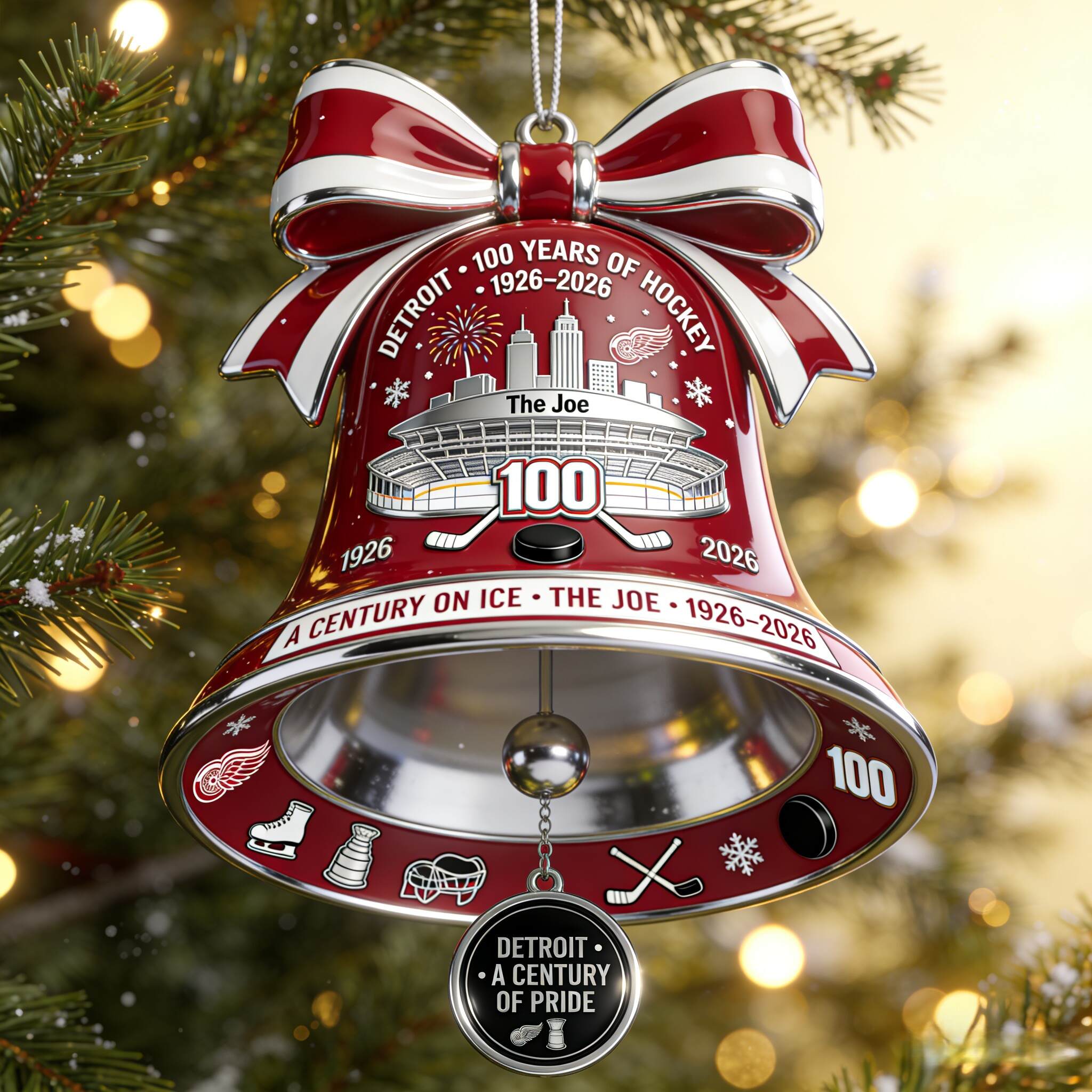 The Joe – 1926–2026 Centennial Ice Bell Ornament