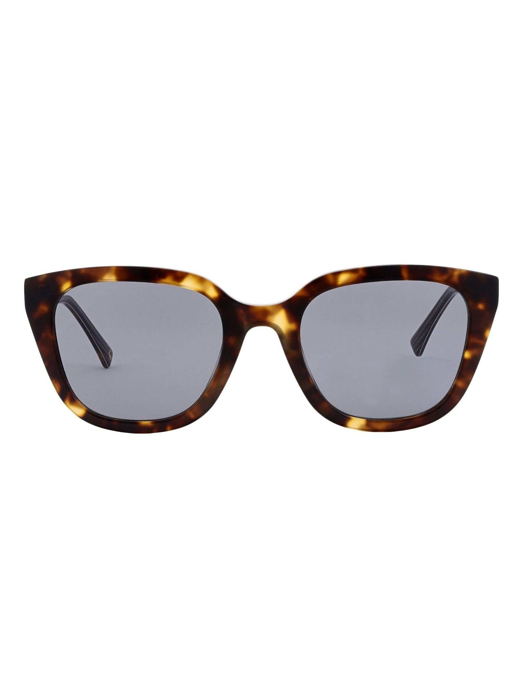 Brown Square Cat-Eye Sunglasses