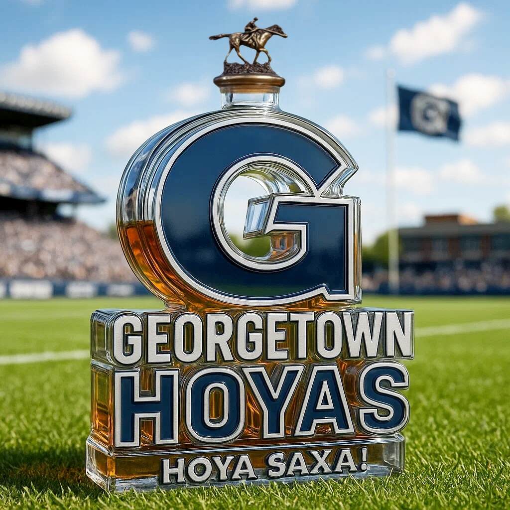 Georgetown Hoyas Limited Edition Whiskey Bottle