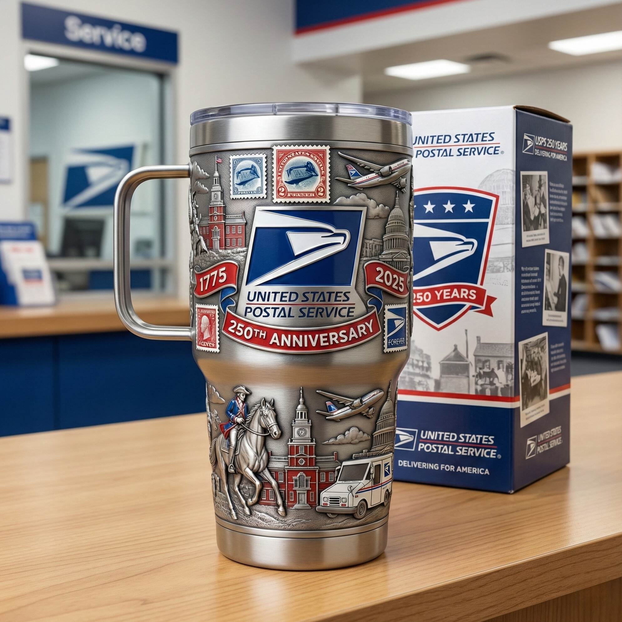 USPS 250th Anniversary Commemorative Tumbler