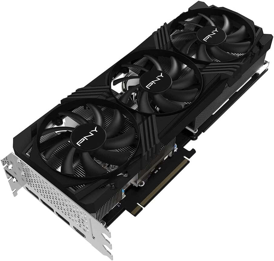PNY GeForce RTX™ 4070 Ti Super 16GB VERTO™ OC Triple Fan Graphics Card DLSS 3 (256-bit, GDDR6X, PCIe 4.0, HDMI/DisplayPort, Supports 4k, incl. Adapter & Support Bracket, 3 slot)