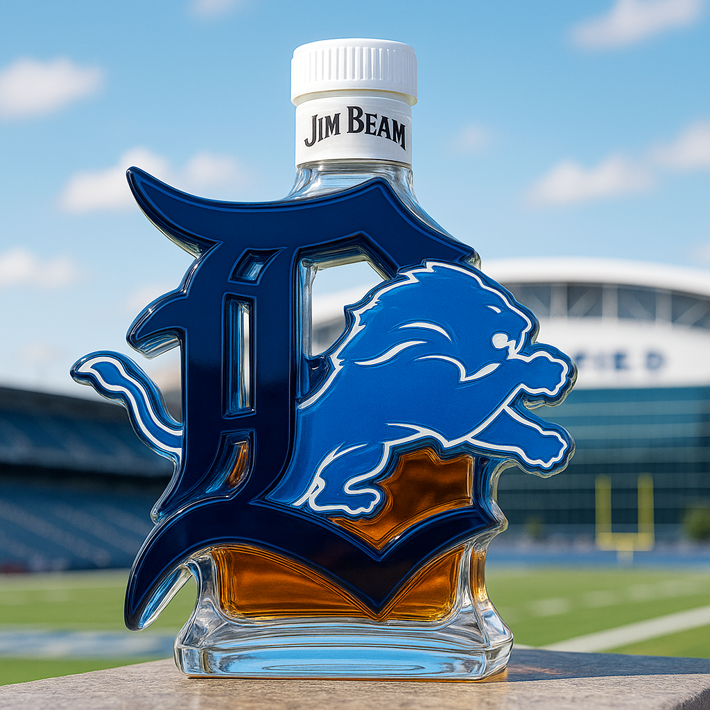 Detroit Proud Legacy Whiskey Bottle