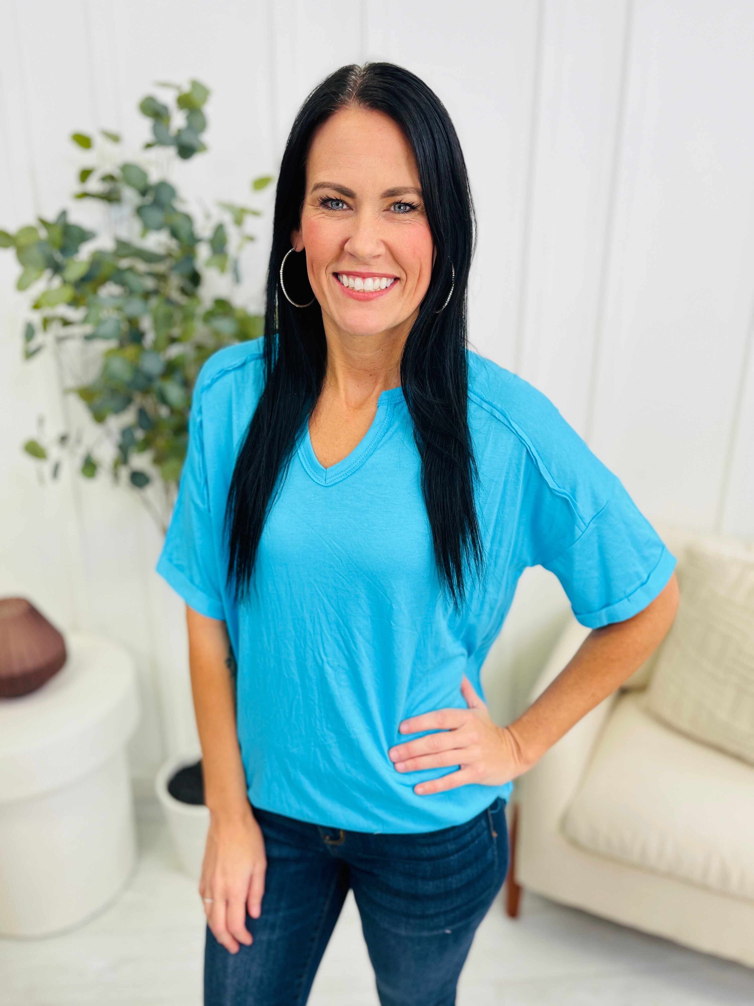 DOORBUSTER! REG/CURVY Seen Together Top- Multiple Colors!