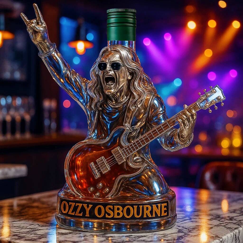 Ozzy Osbourne Final Tour Memorial Whiskey Bottle