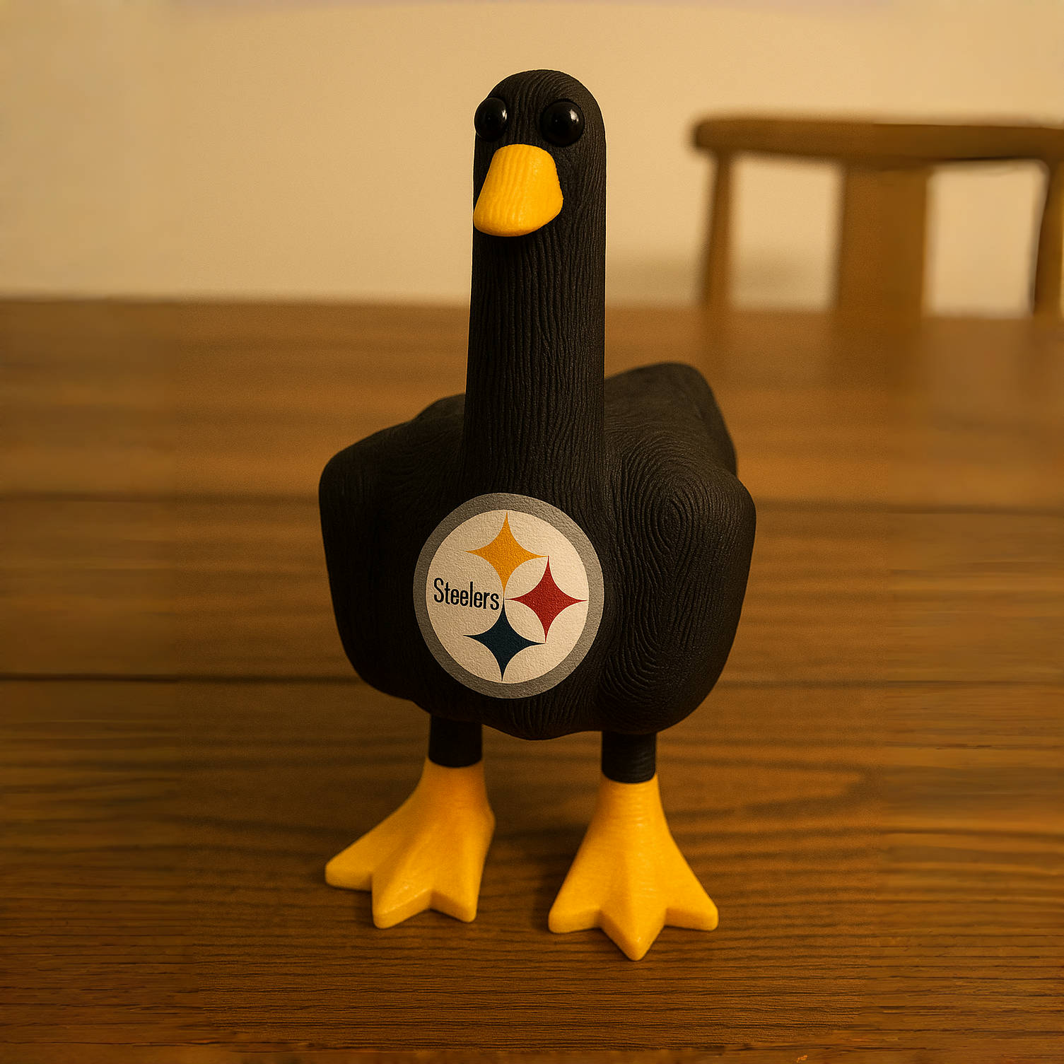 Funny Middle Finger Football Duck