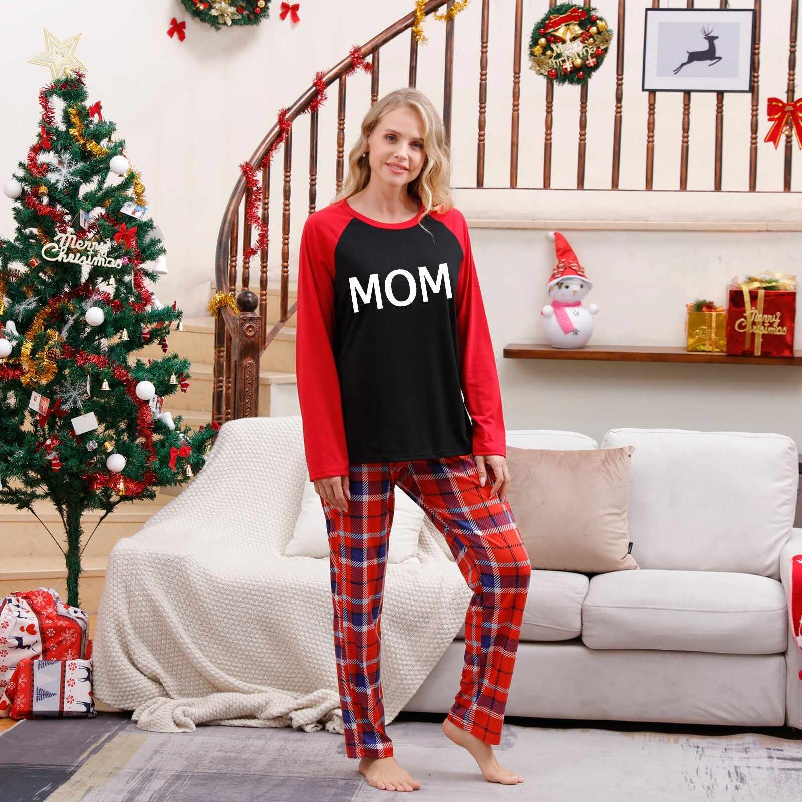 Family Matching Pajamas Set Merry Christmas