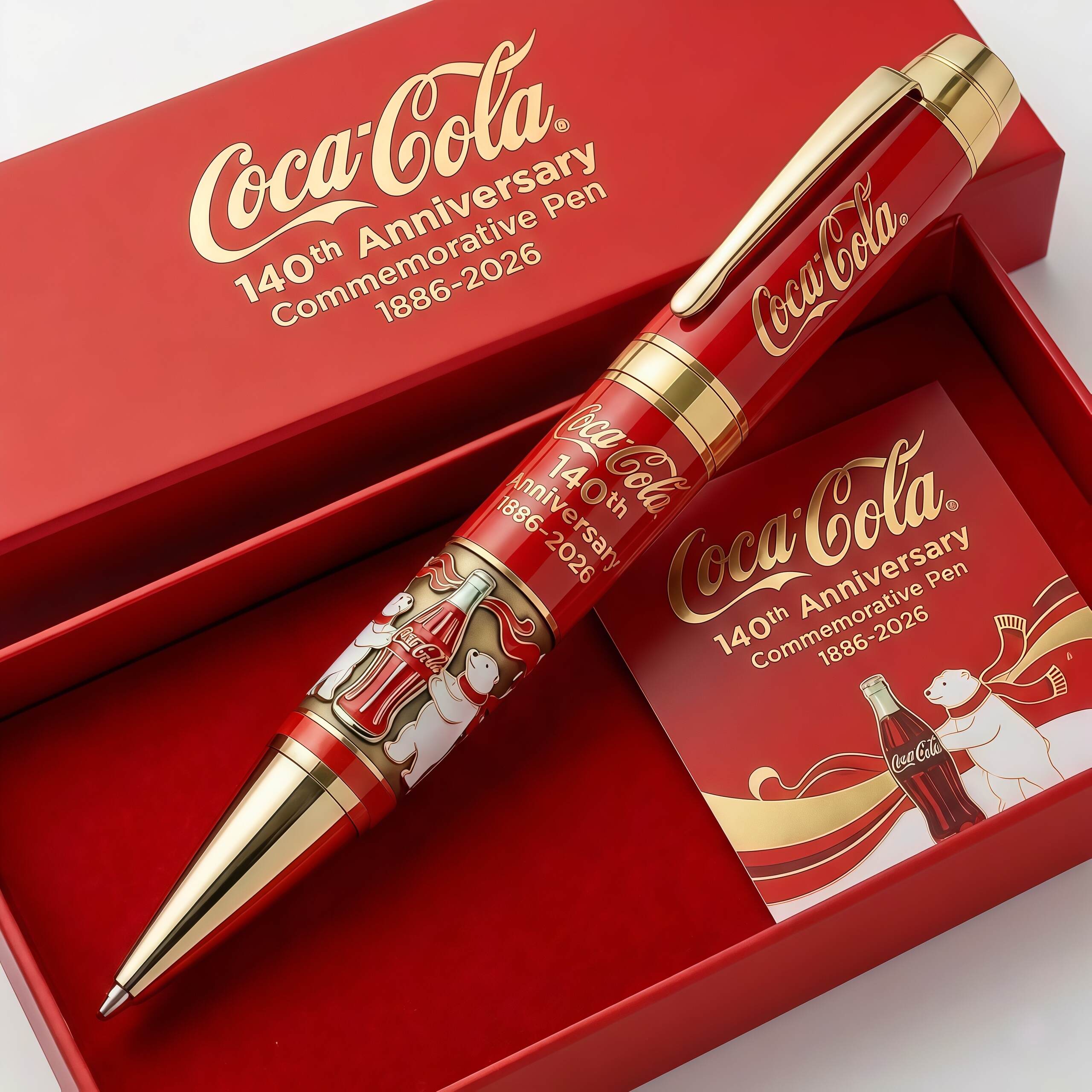 Coca-Cola 140th Anniversary Commemorative Pen